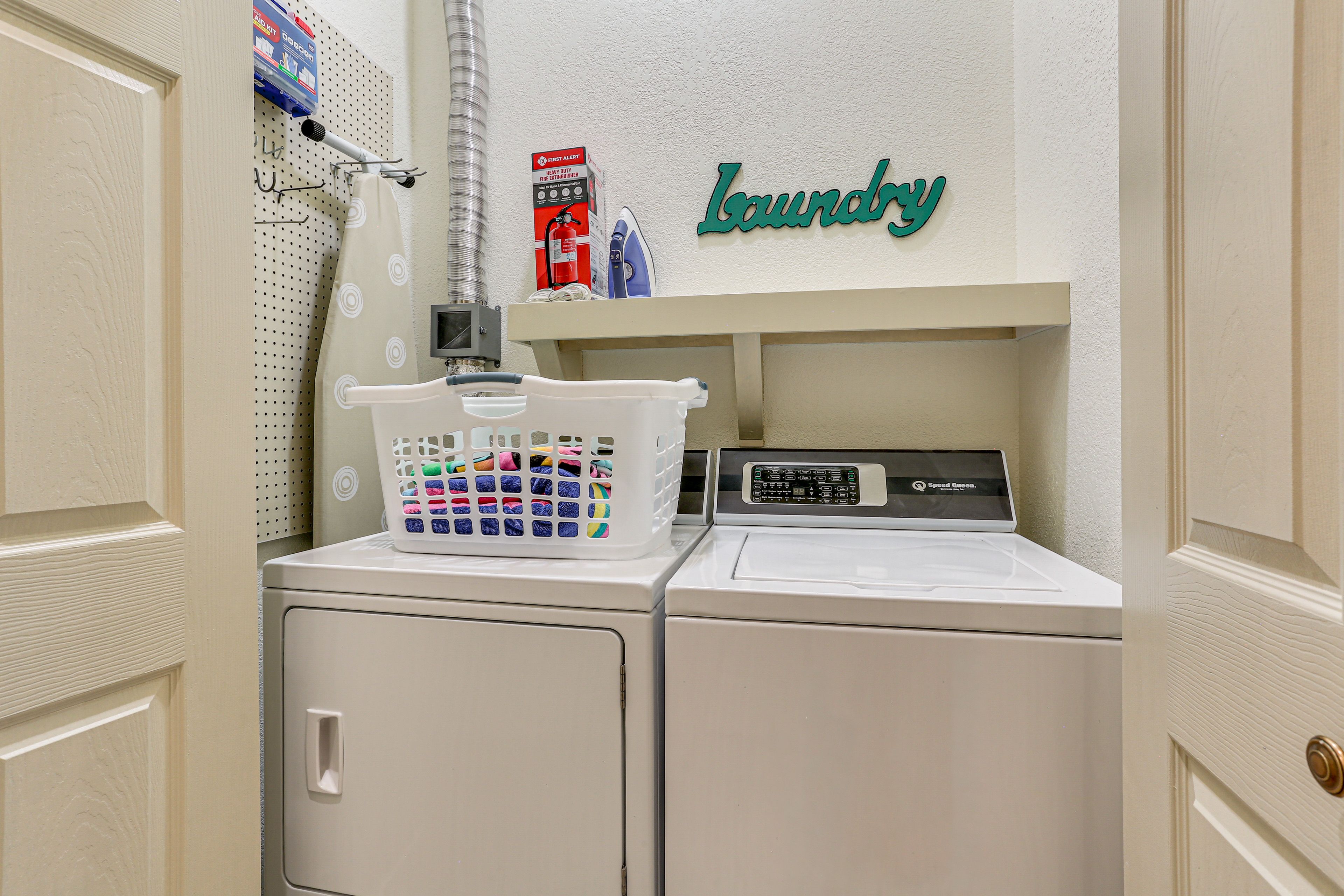 Laundry Closet | Washer/Dryer | Iron/Board
