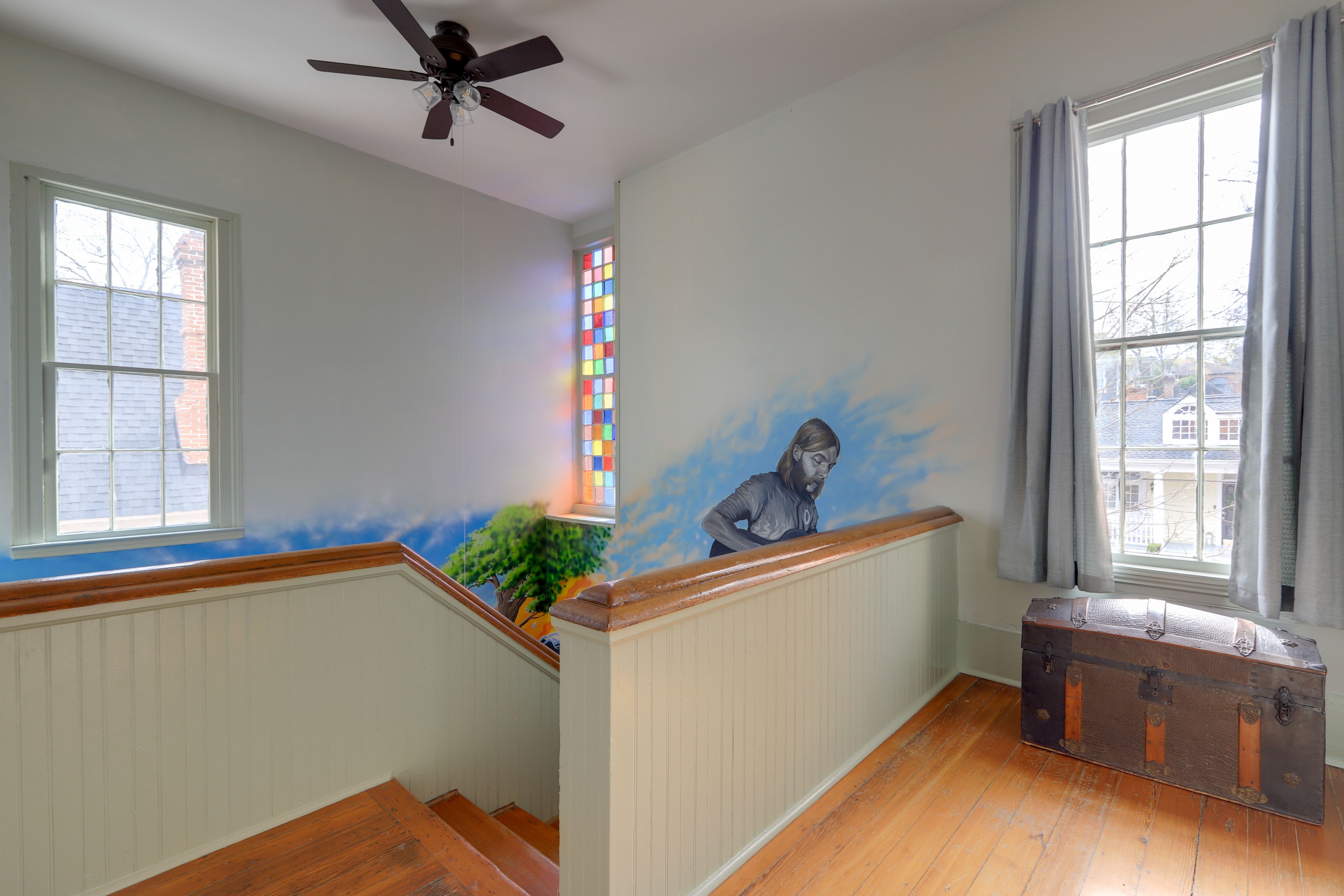 Upstairs Hallway | Hand-Painted Mural | 2nd Floor