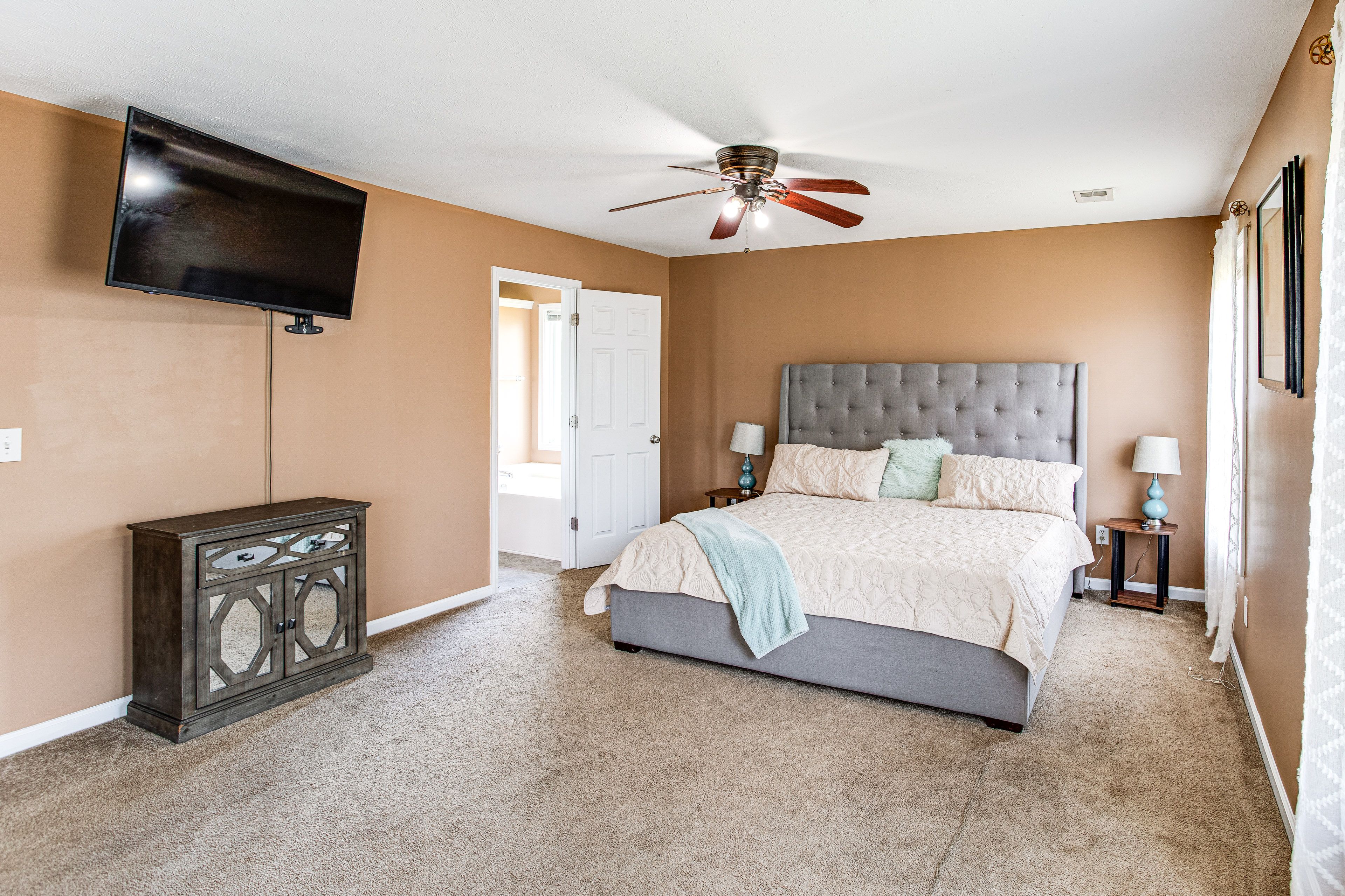 Bedroom 1 | King Bed | Linens Provided | 2nd Floor
