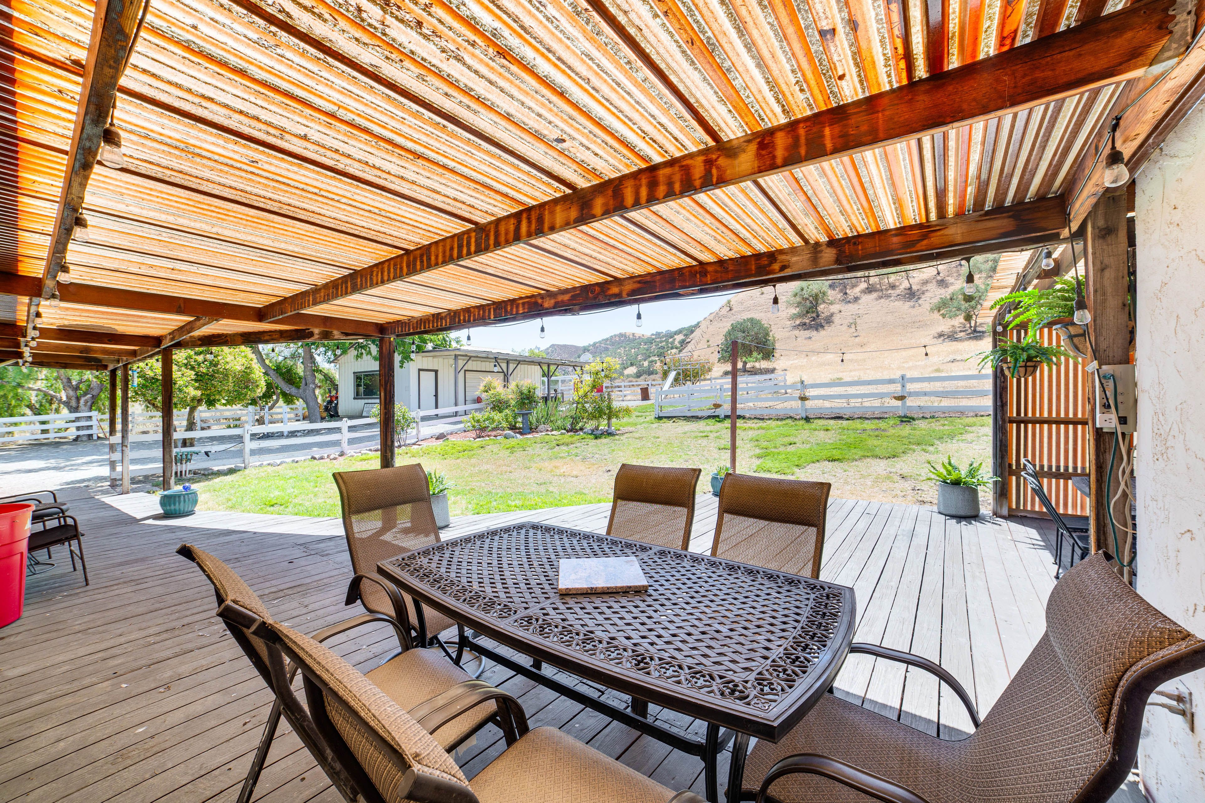Deck | Dining Area | Hillside Views