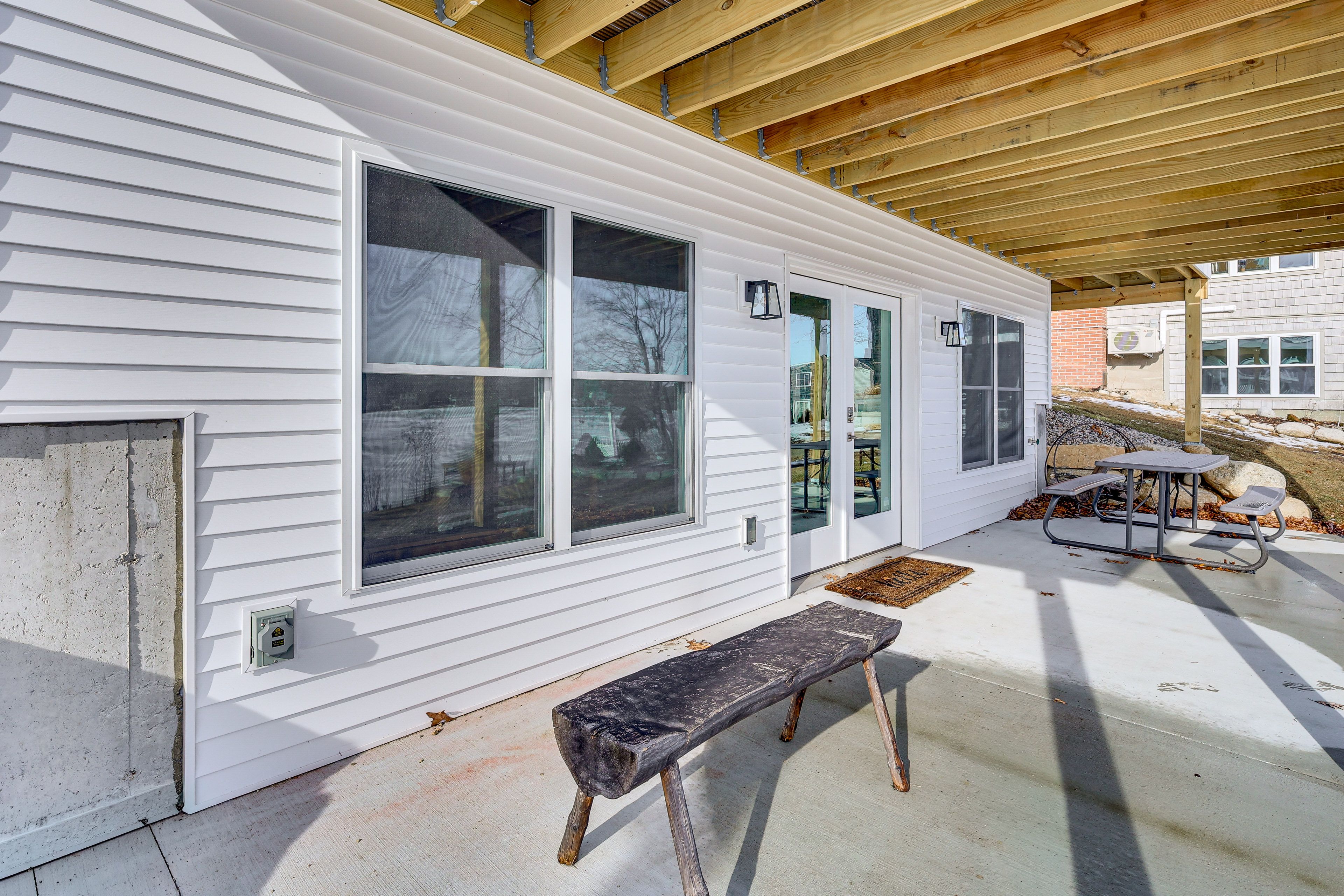 Covered Patio | 2 Rocking Chairs