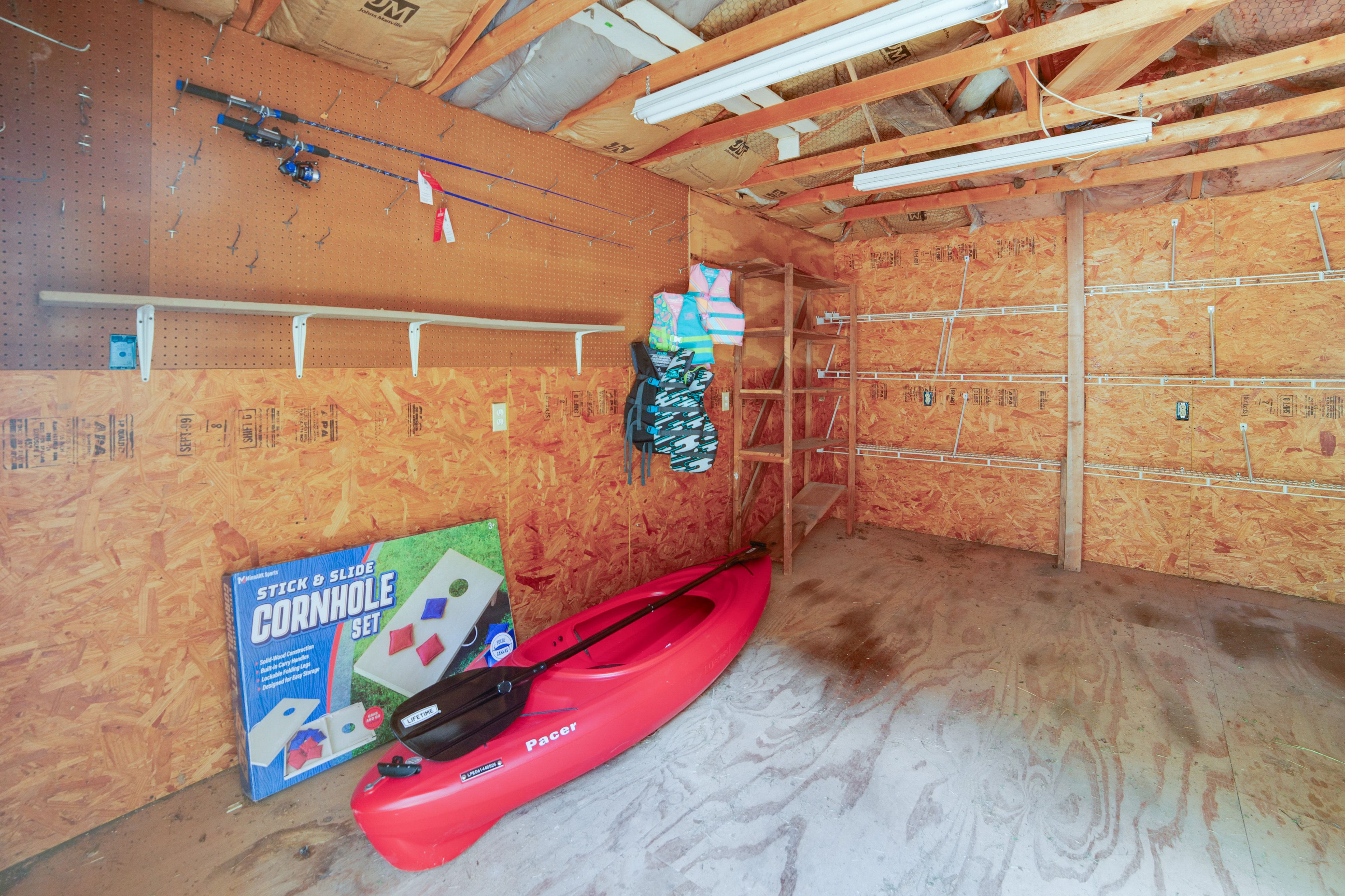 Kayak | Fishing Poles | Life Vests | Cornhole