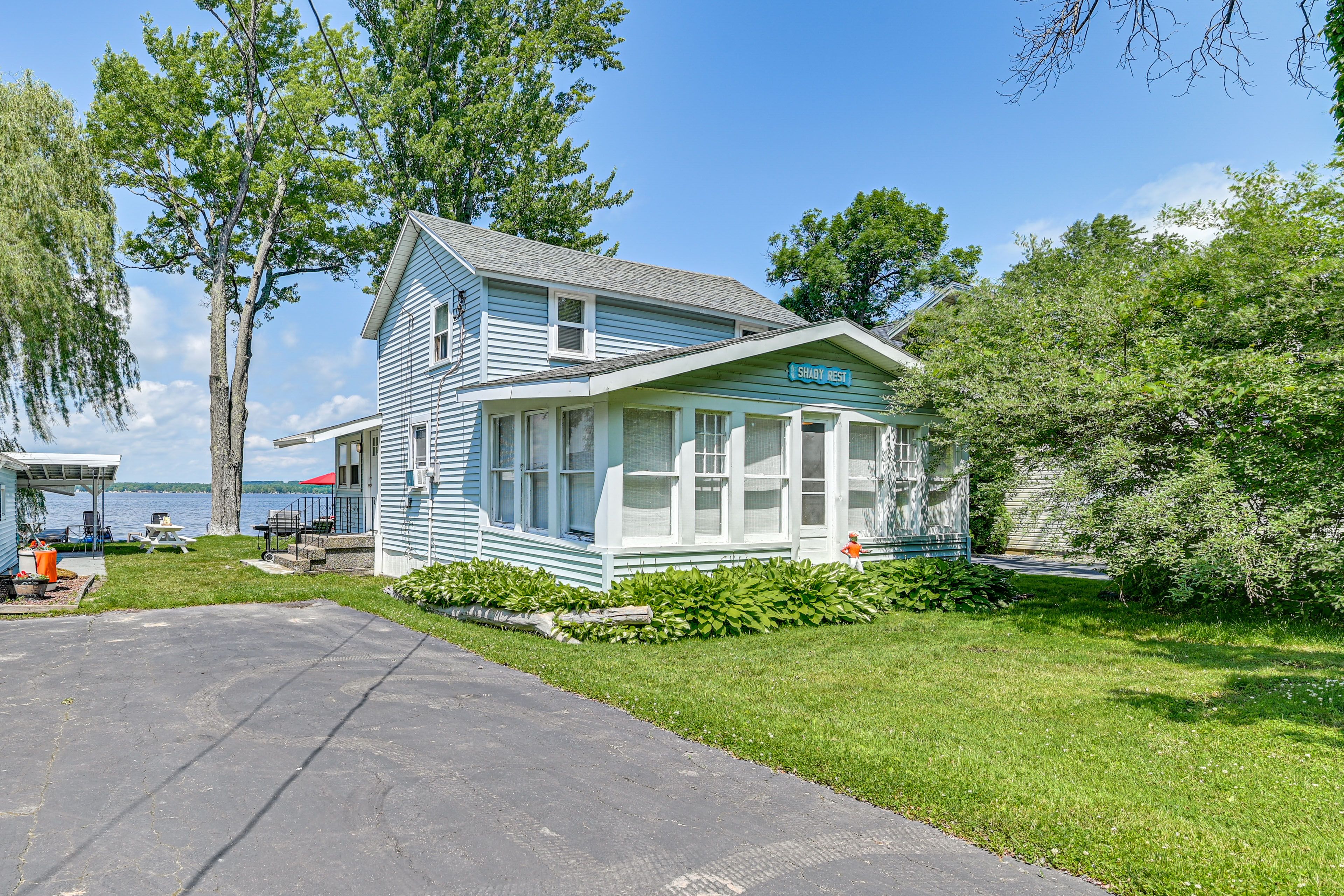 Property Exterior | 2-Story Home | Direct Lake Access