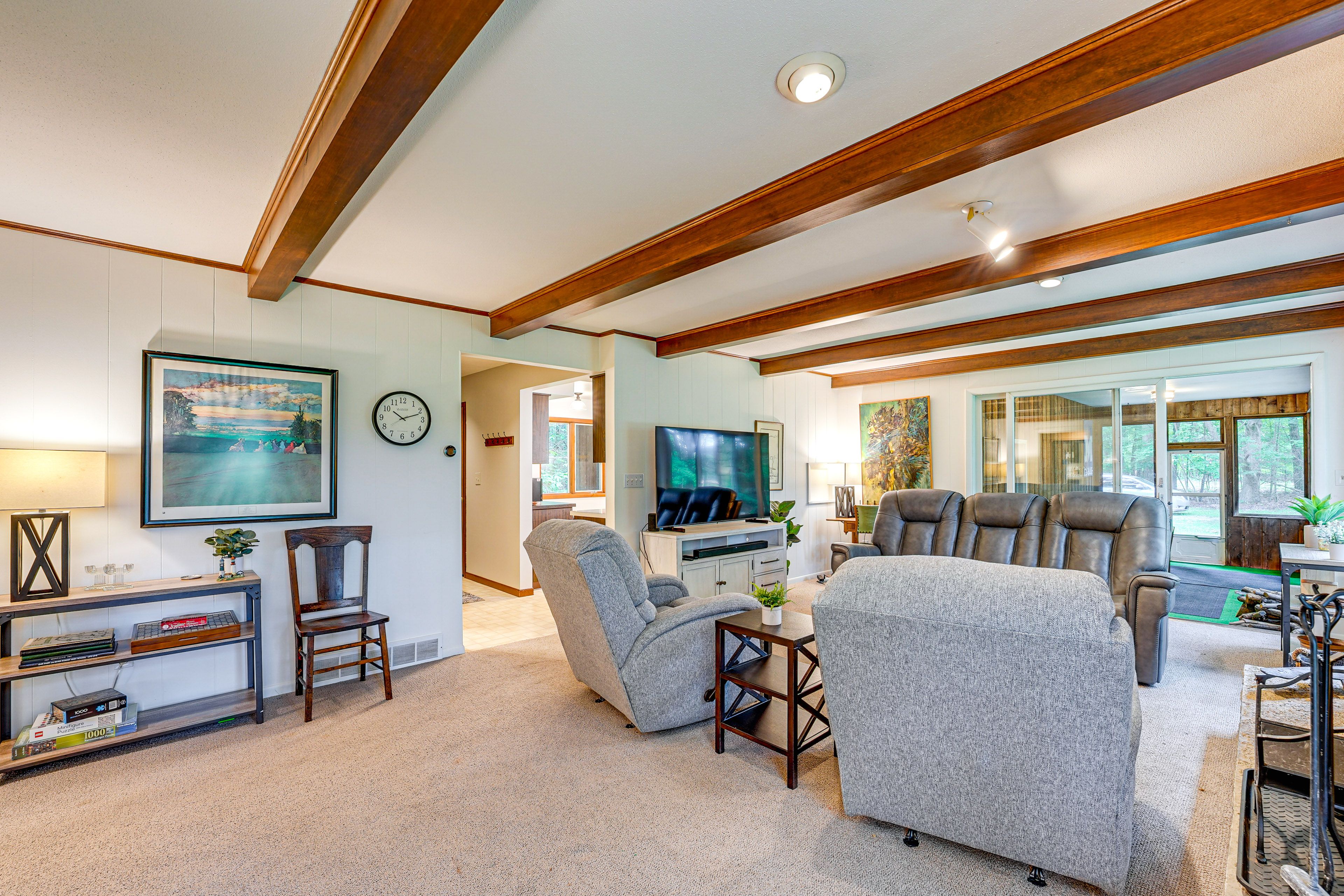 Living Room | Main Floor | Central A/C & Heating | Fireplace | Piano