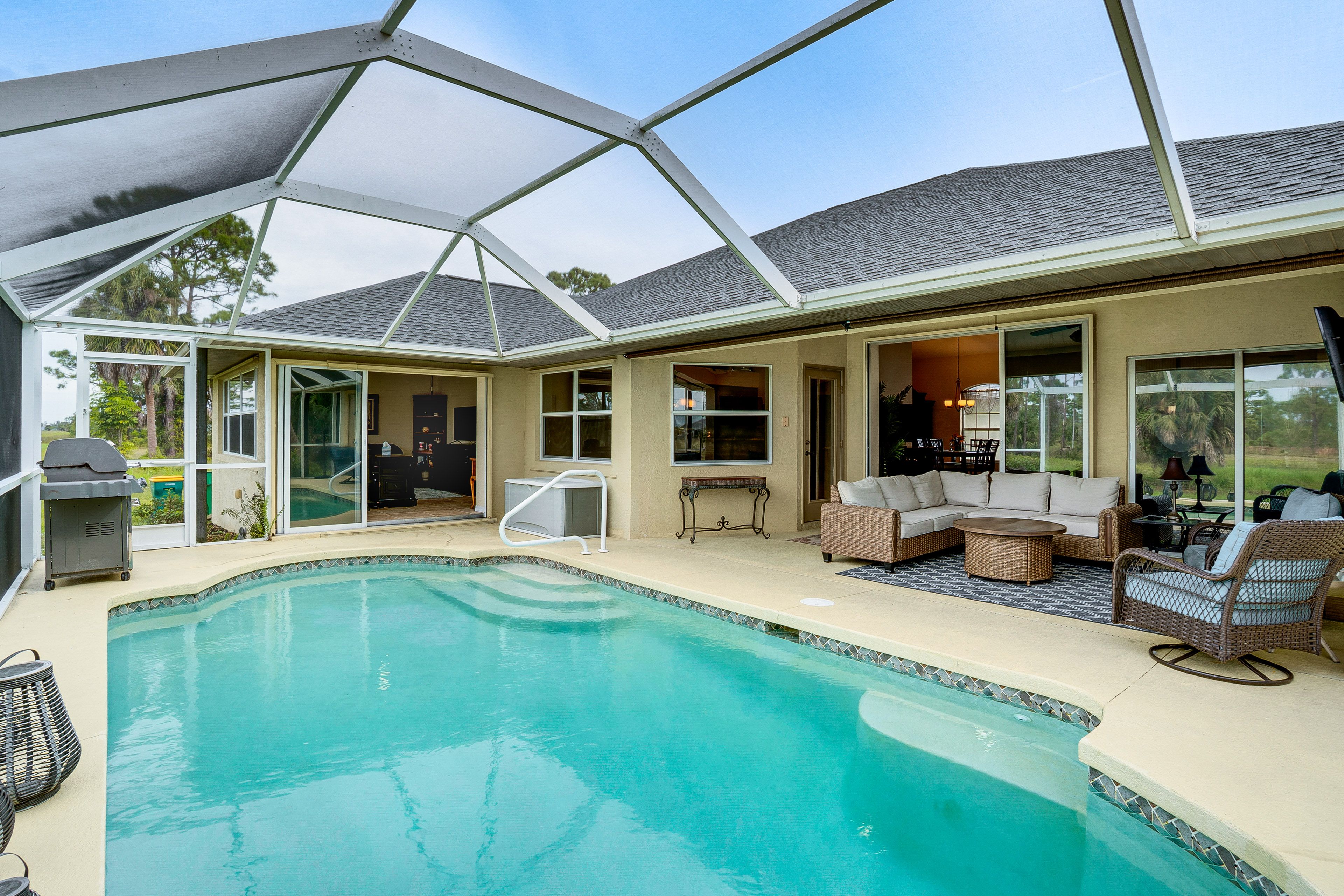 Rotonda West Vacation Rental | 3BR | 2.5BA | 1 Step Required | 2,000 Sq Ft