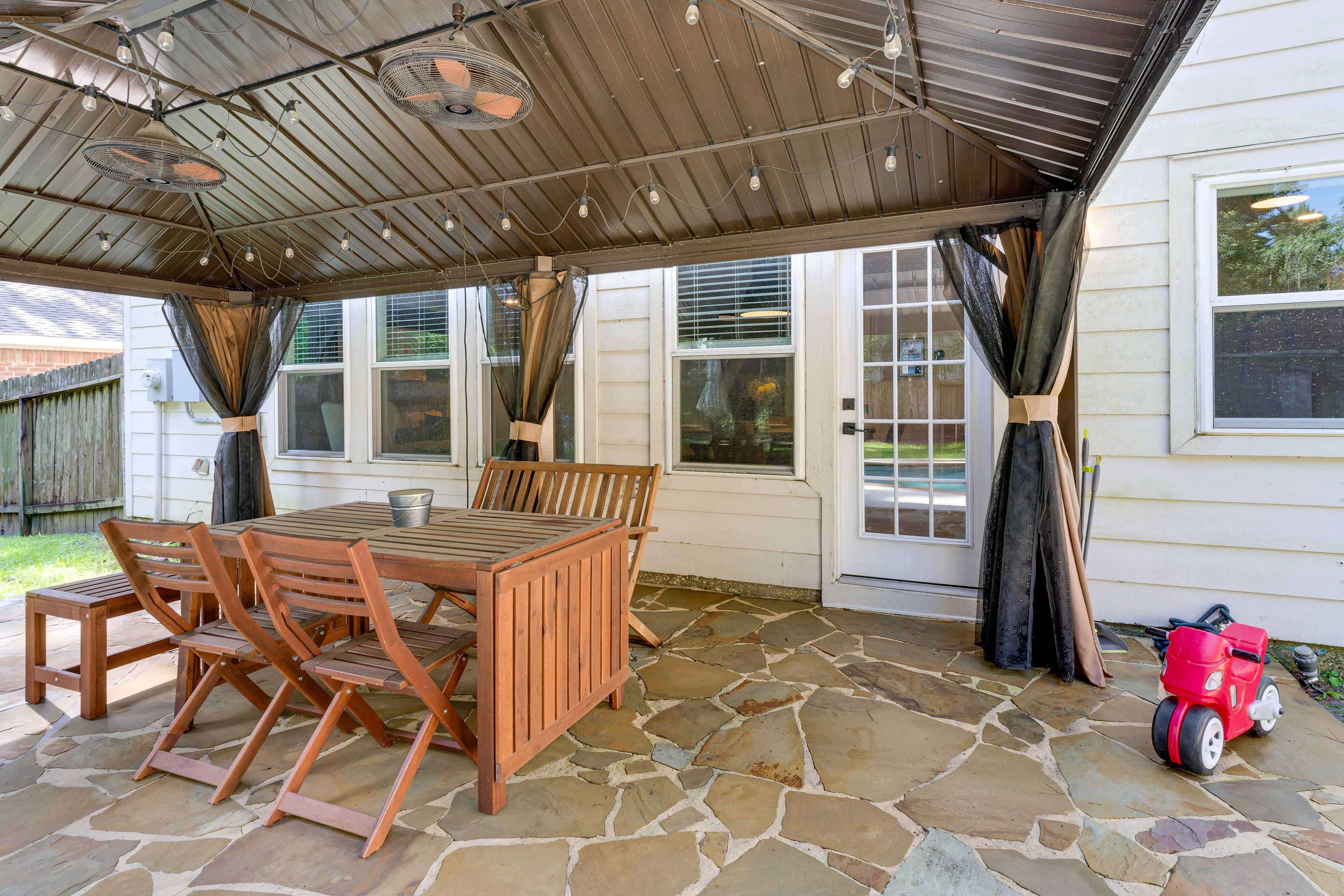Gazebo | Outdoor Dining Area | Charcoal Grill