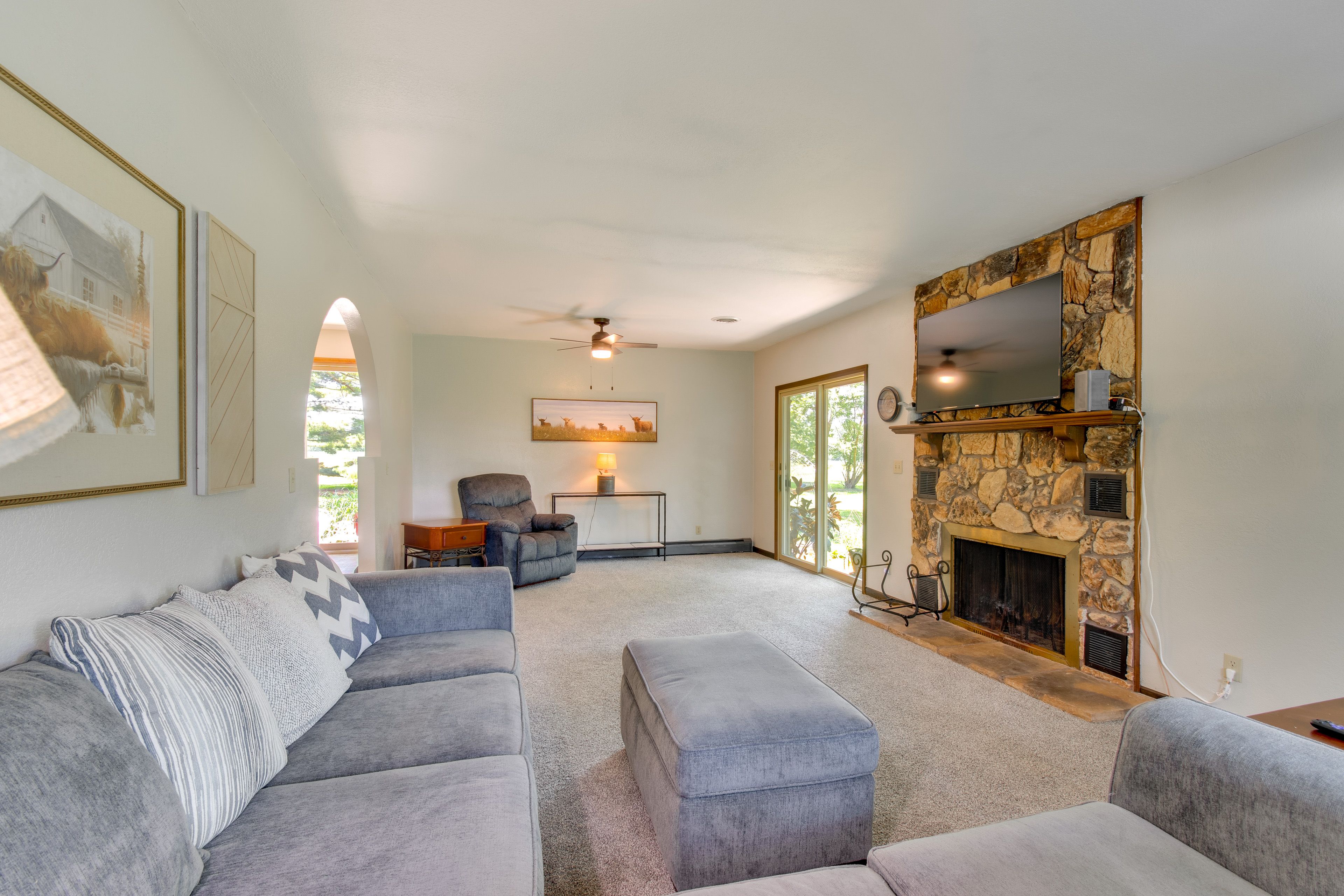 Living Room | Main Level | Free WiFi | Central A/C