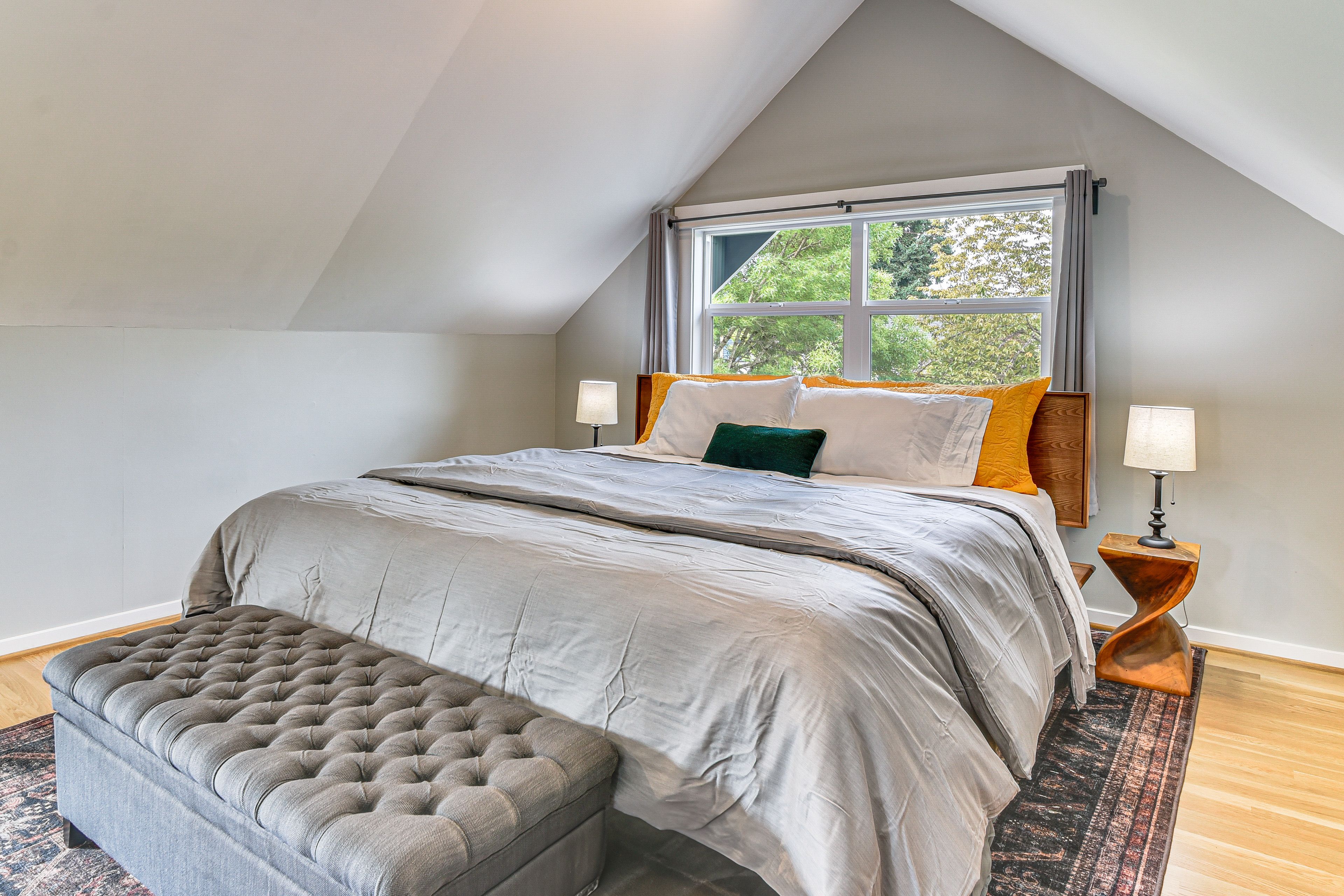 Bedroom 1 | King Bed | Twin XL Futon | Linens Provided