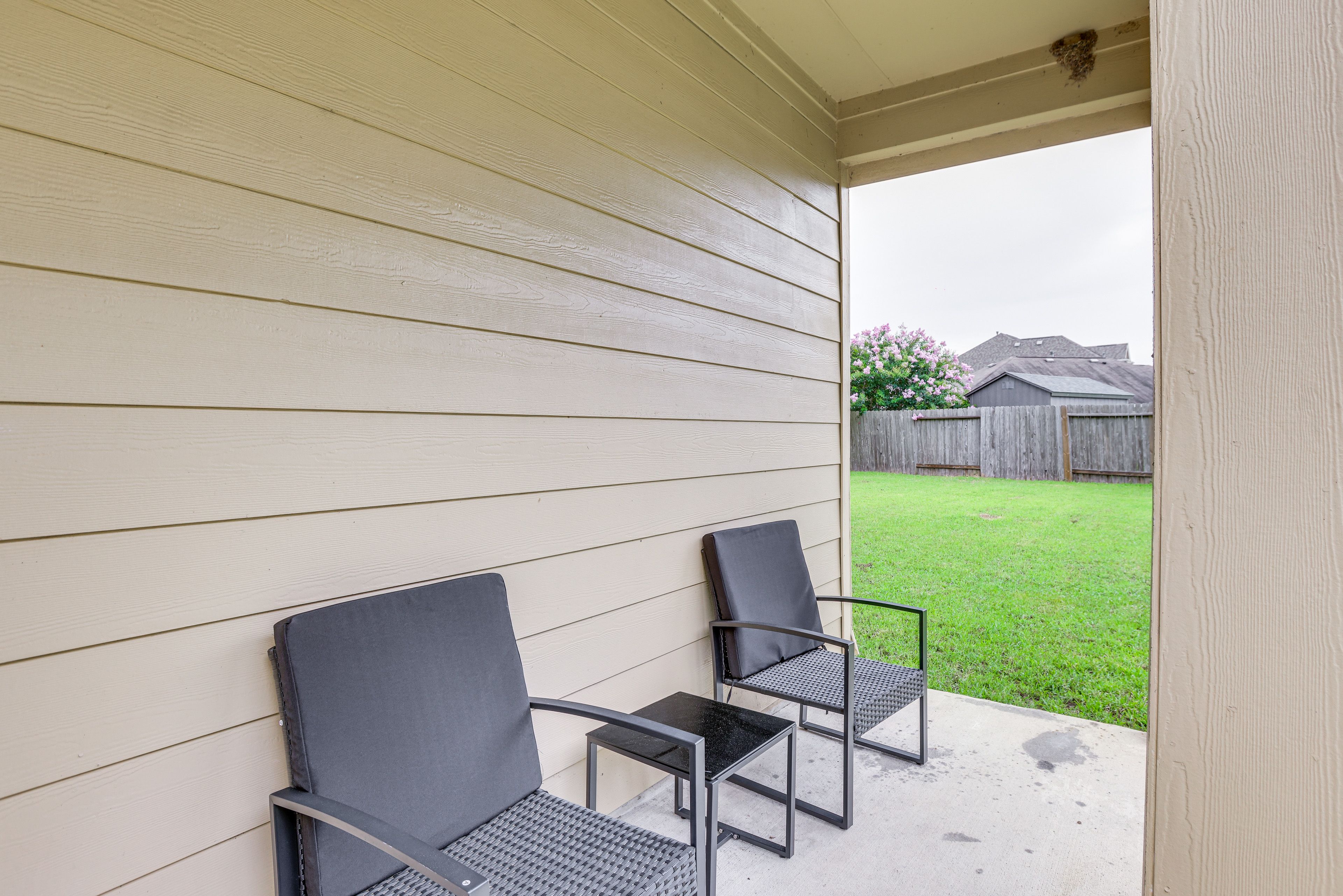 House Exterior | Covered Patio w/ Seating