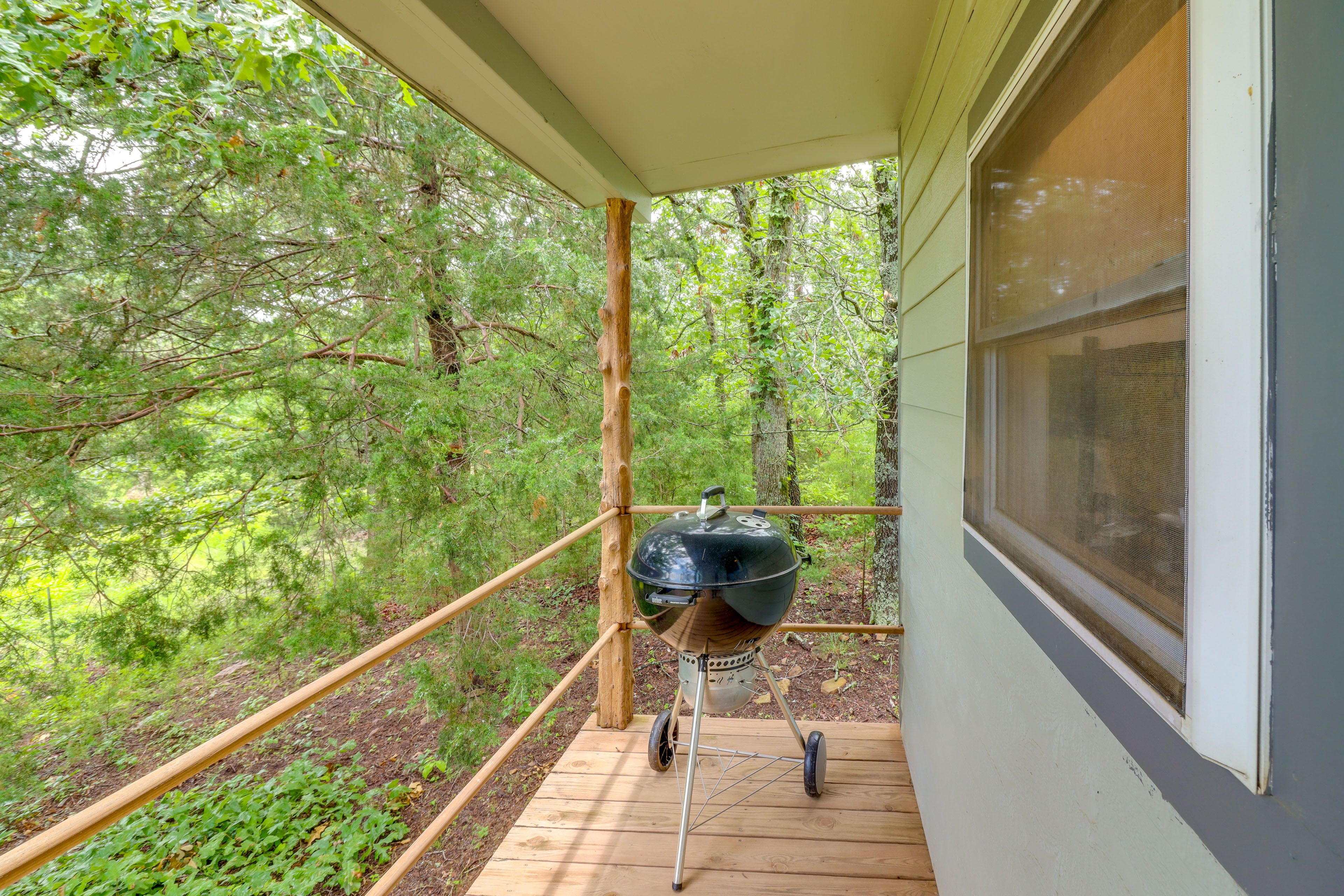 Back Deck | Charcoal Grill | Seating