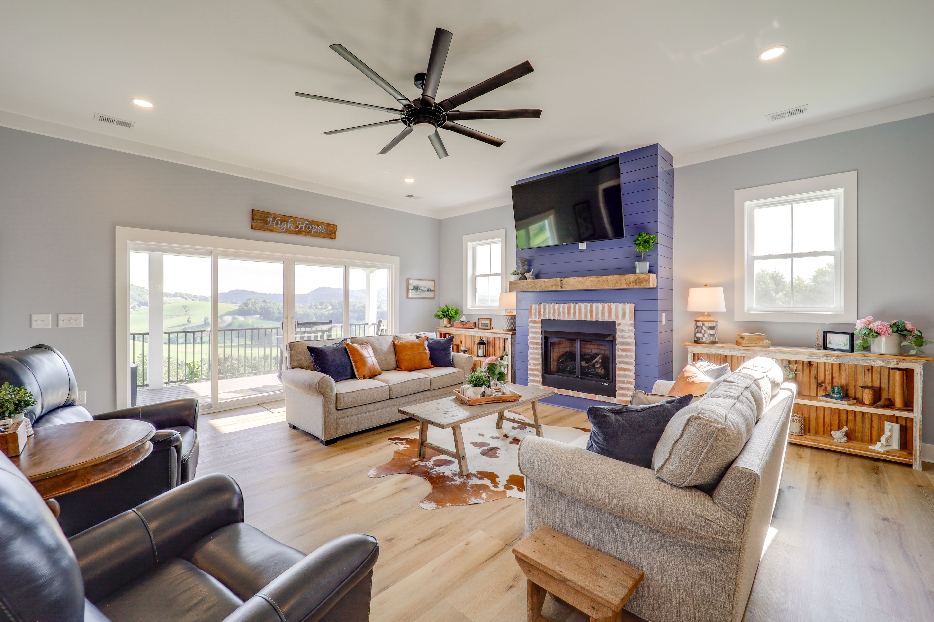 Living Room | Main Floor | Gas Fireplace | Central A/C & Heating