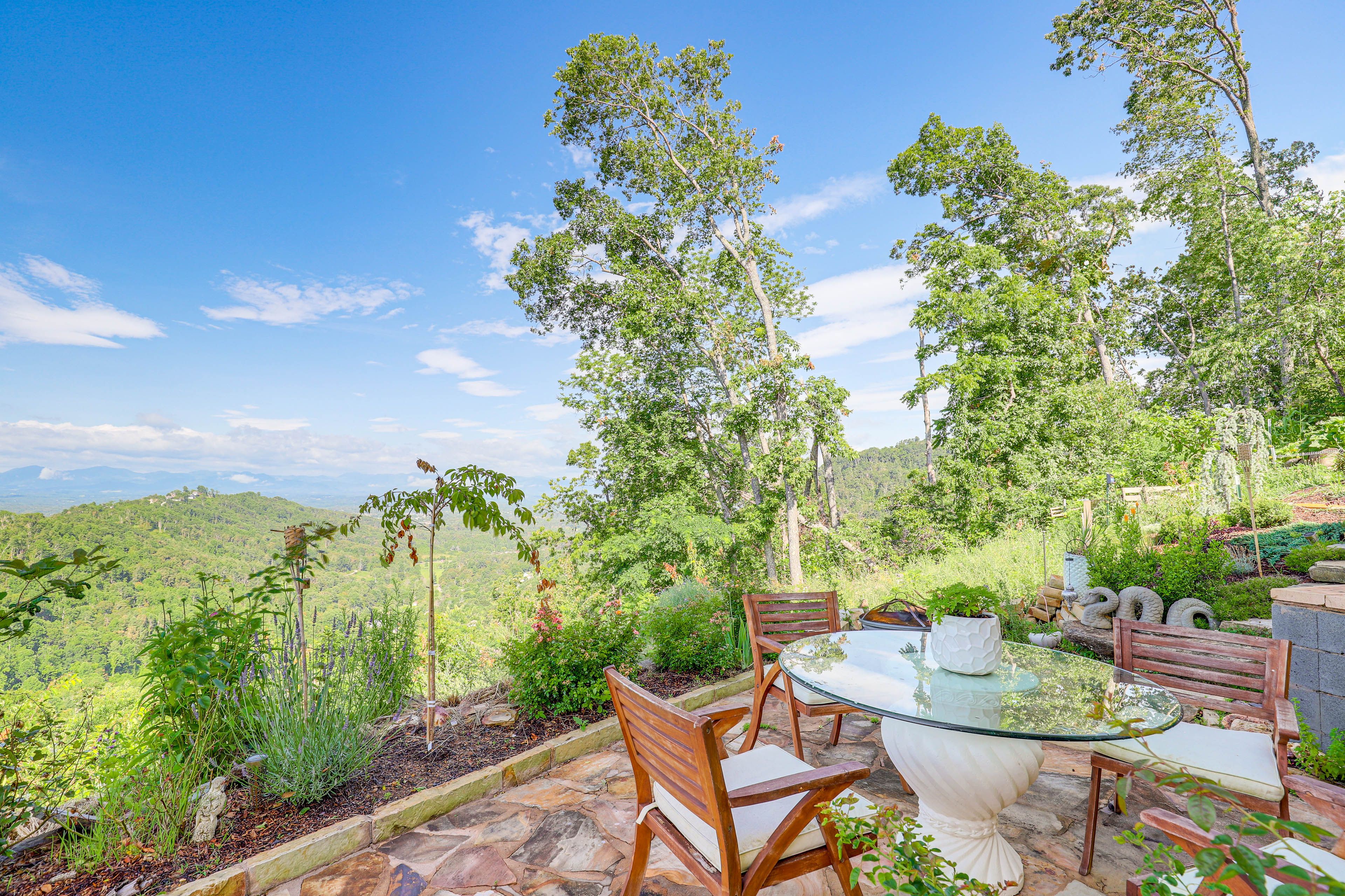 Private Patio | Fire Pit | Mountain Views