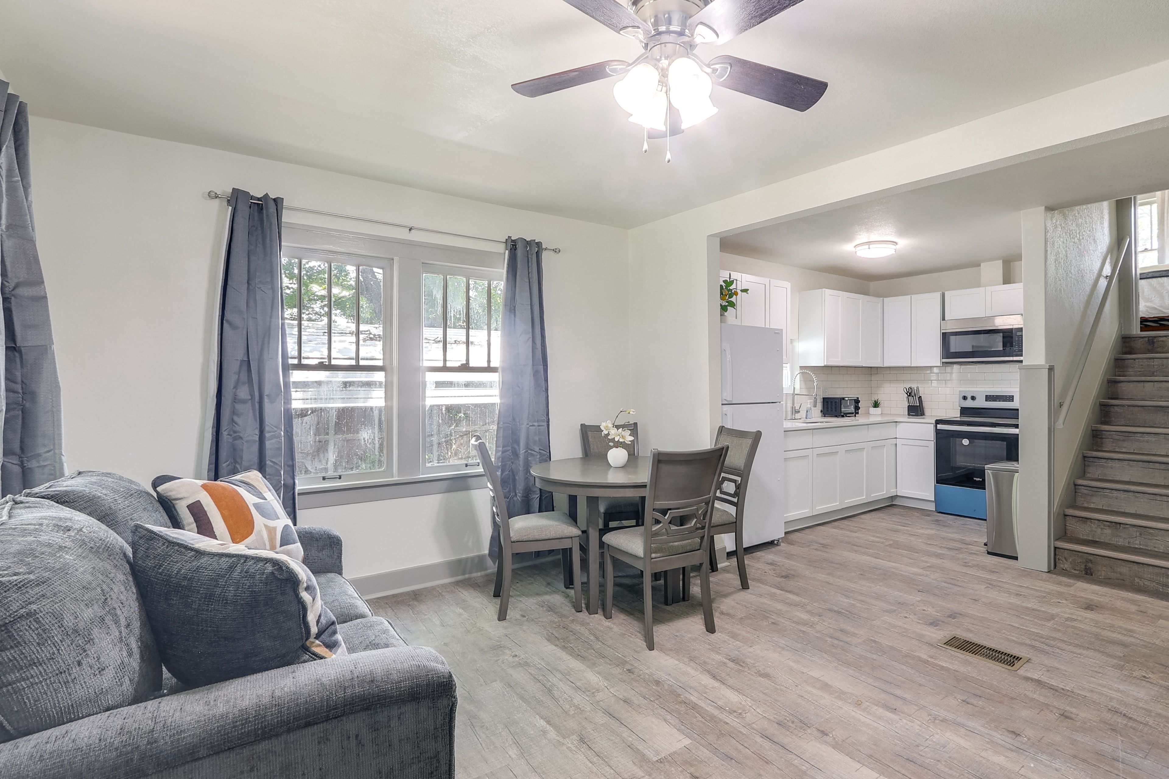 Wichita Vacation Rental | 3BR | 2BA | 1,080 Sq Ft | Stairs Required