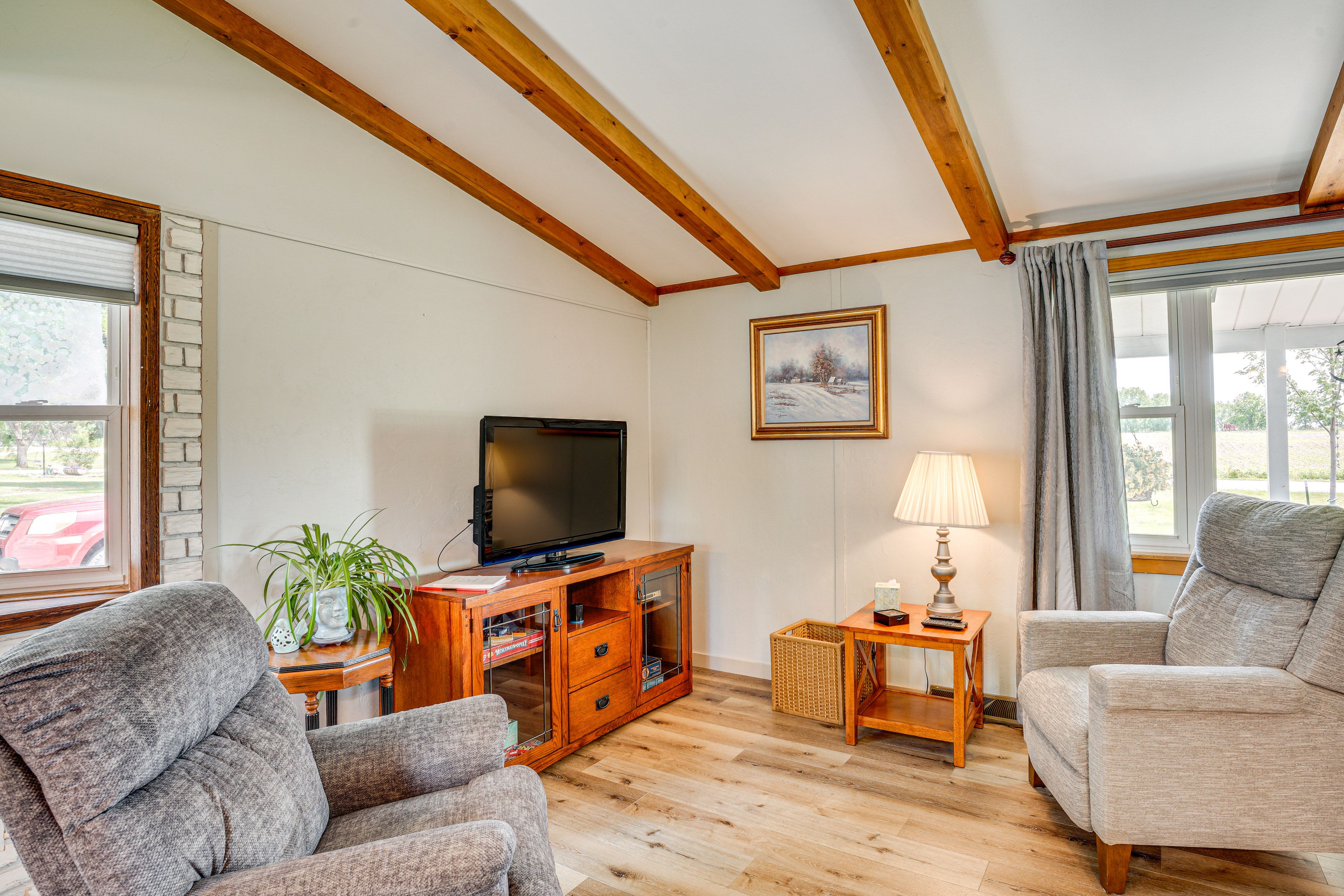 Living Room | Queen Sleeper Sofa | Central A/C & Heat | Smart TV | 1st Floor