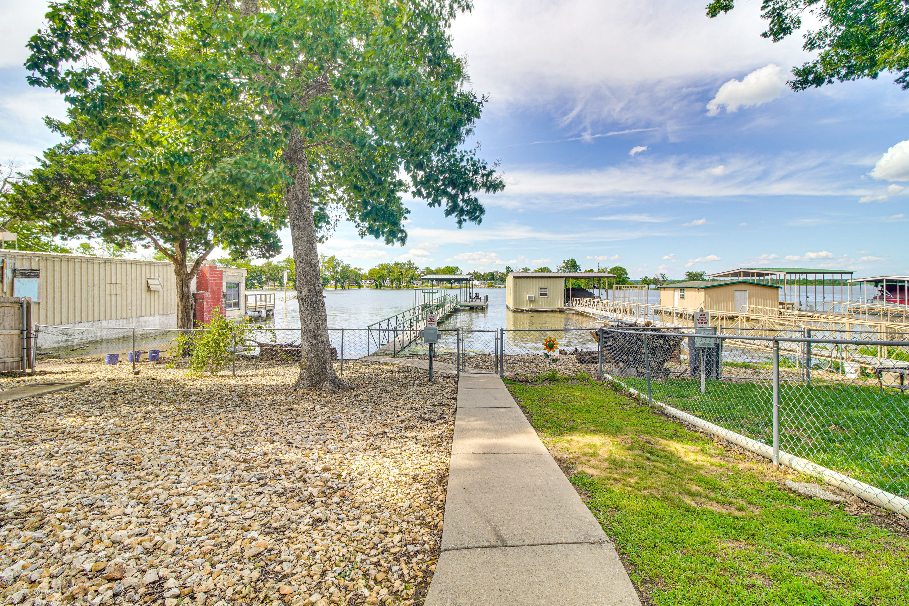 Cabin Exterior | Lake Views & Access | Walk to Boat Rentals & Public Launch
