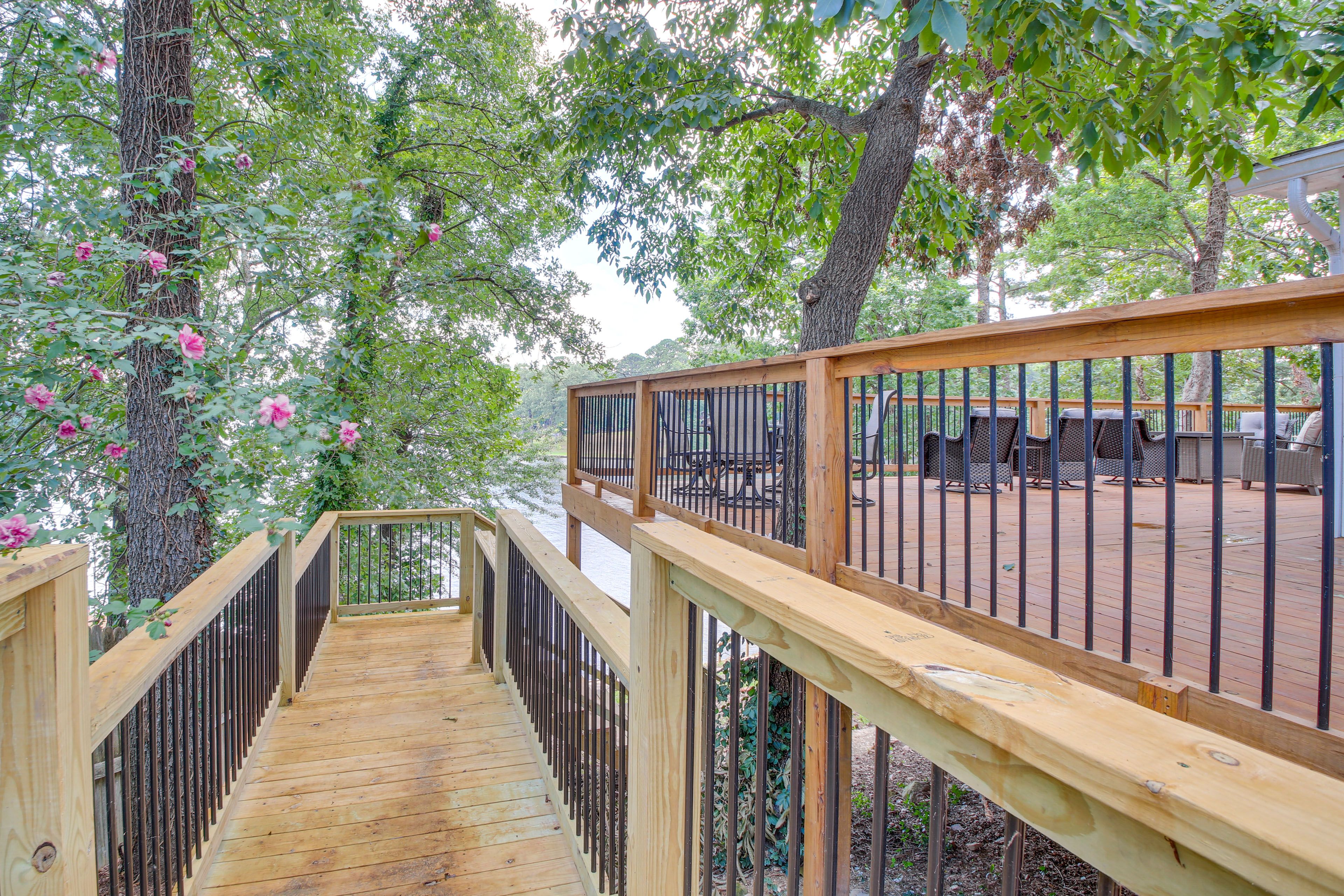 Stairs to Lake