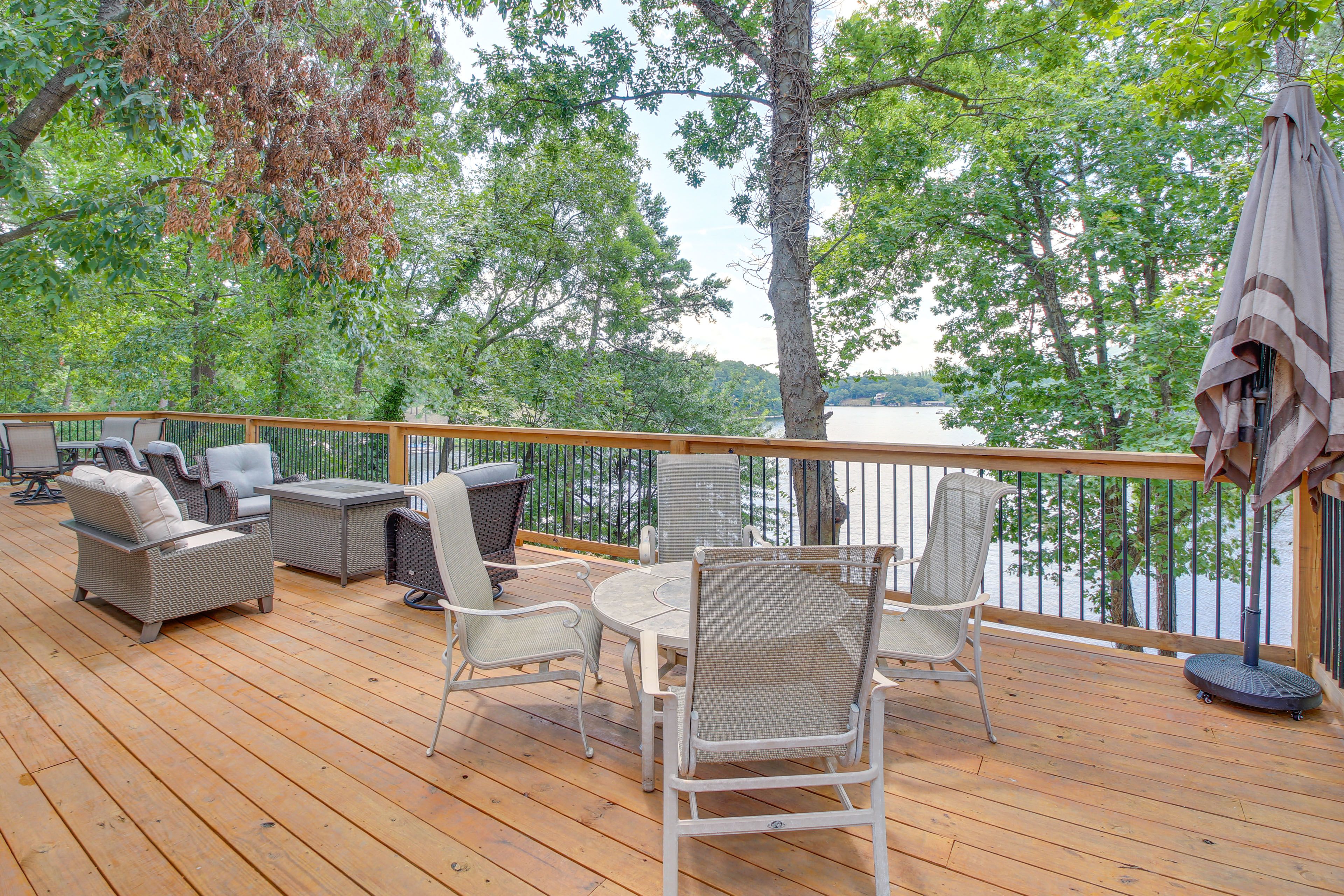 Deck | Outdoor Seating | Lake Views