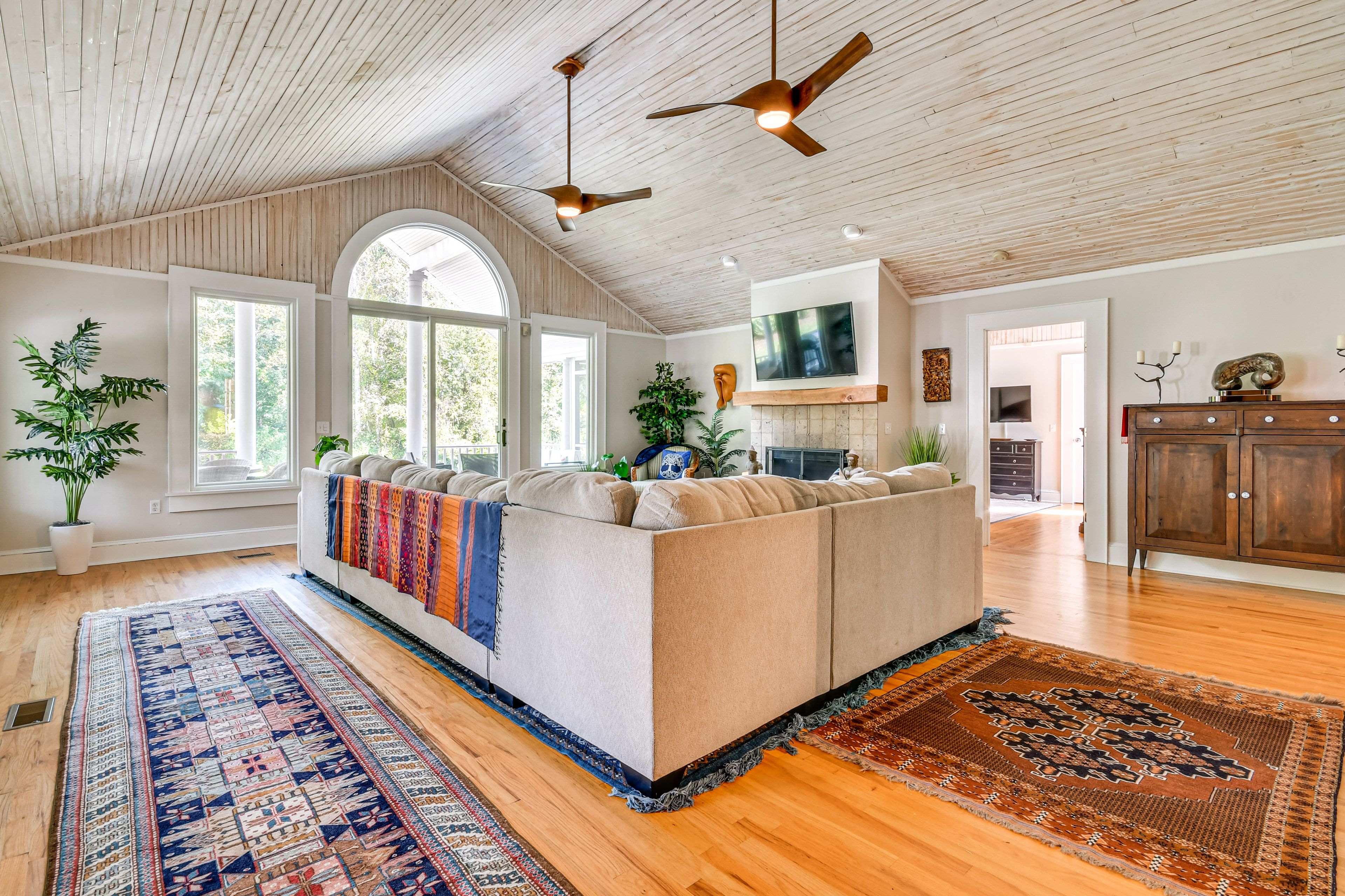 Living Room | 1st Floor | Wood-Burning Fireplace