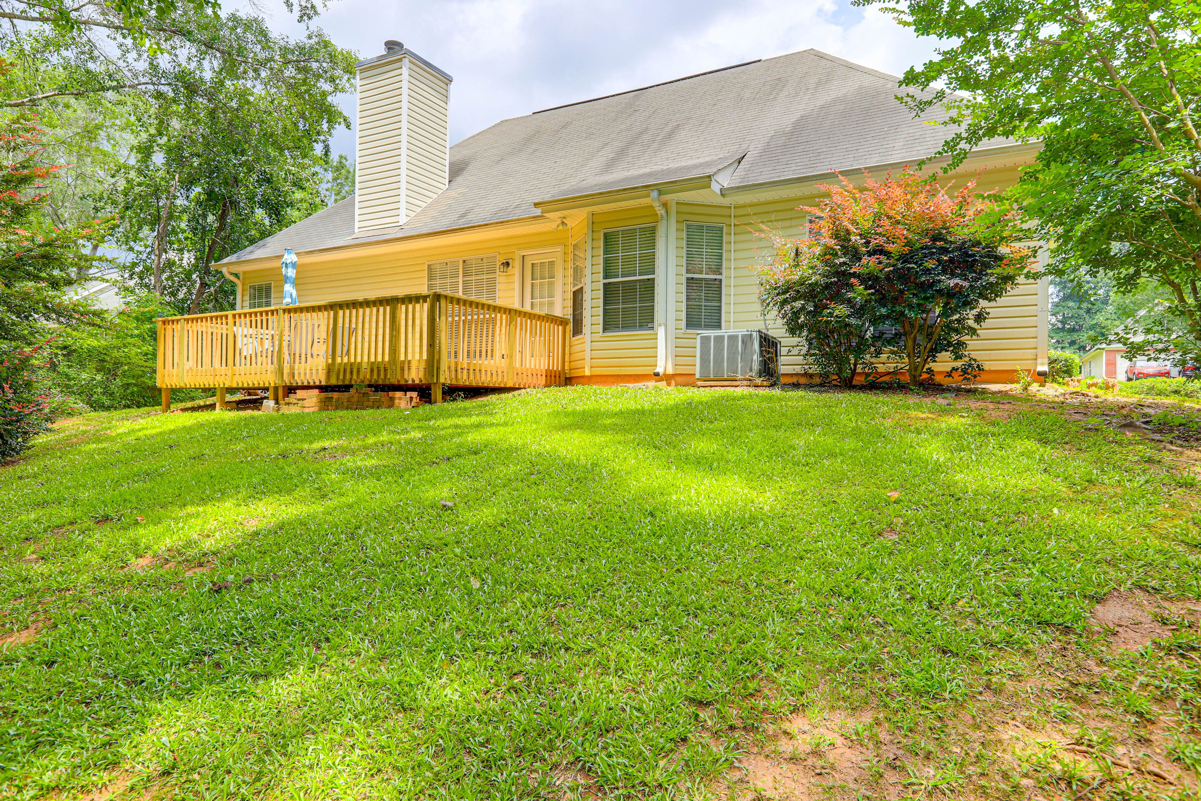 House Exterior | Sloped Backyard