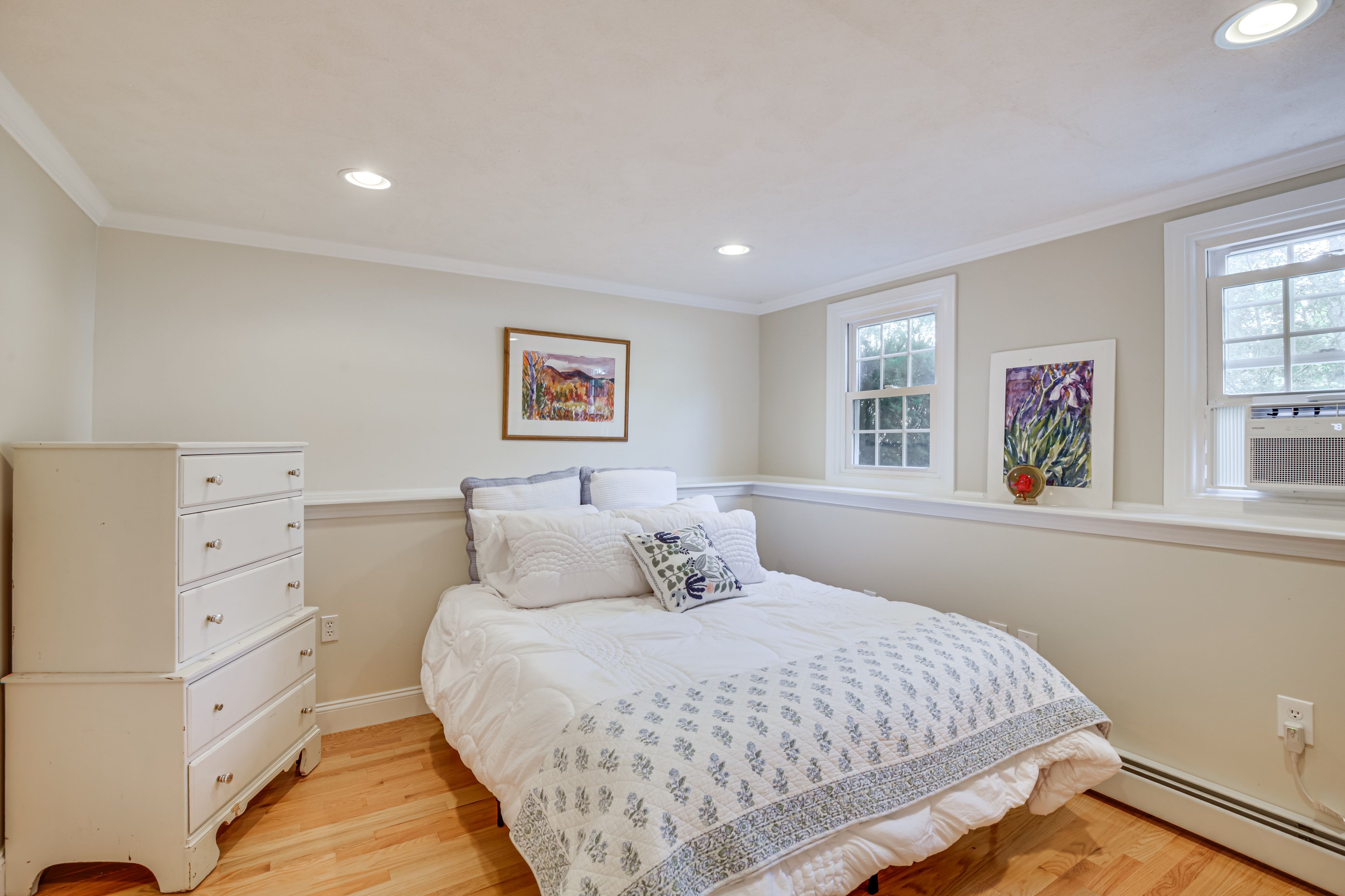 Bedroom 2 | Ground Floor | Queen Bed | Window A/C Unit