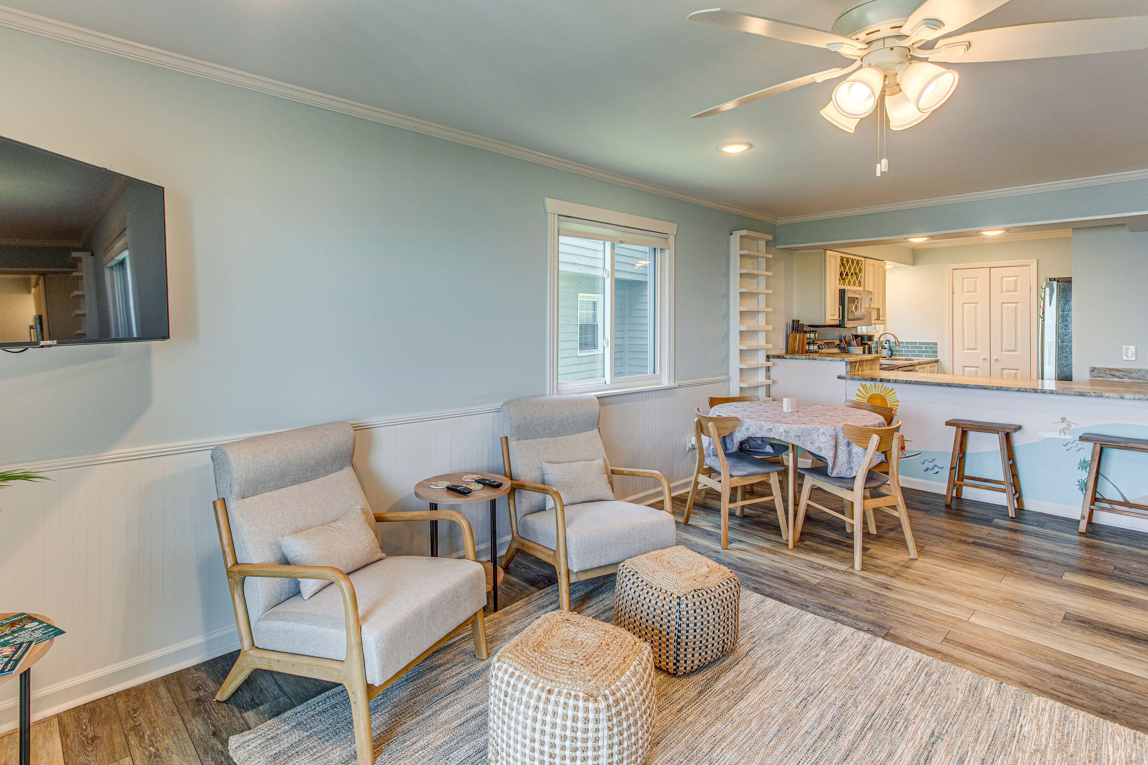 Living Room | Queen Sleeper Sofa | Central A/C & Heat