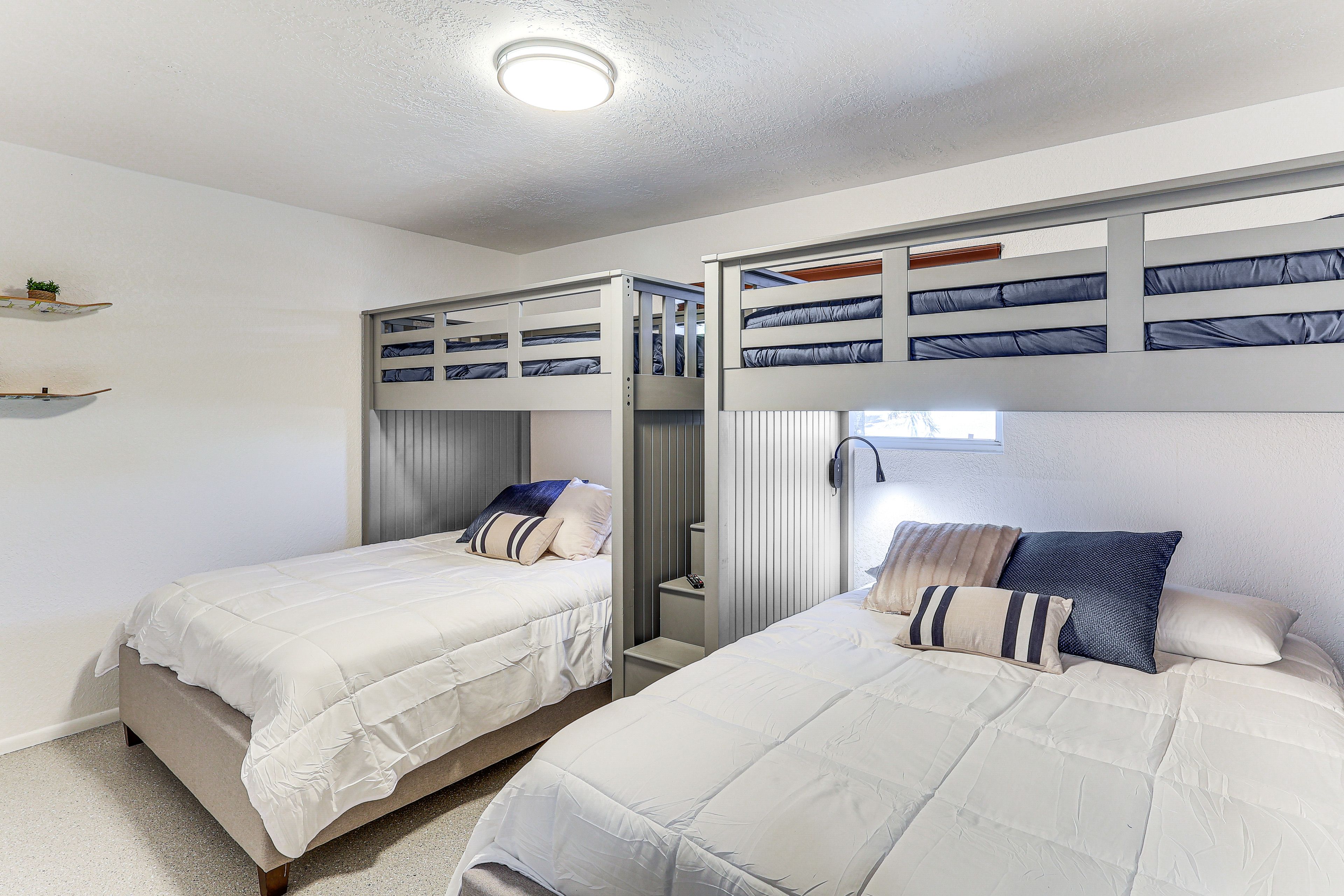 Bedroom 2 | 2 Queen Beds | 2 Lofted Twin Beds | Smart TV