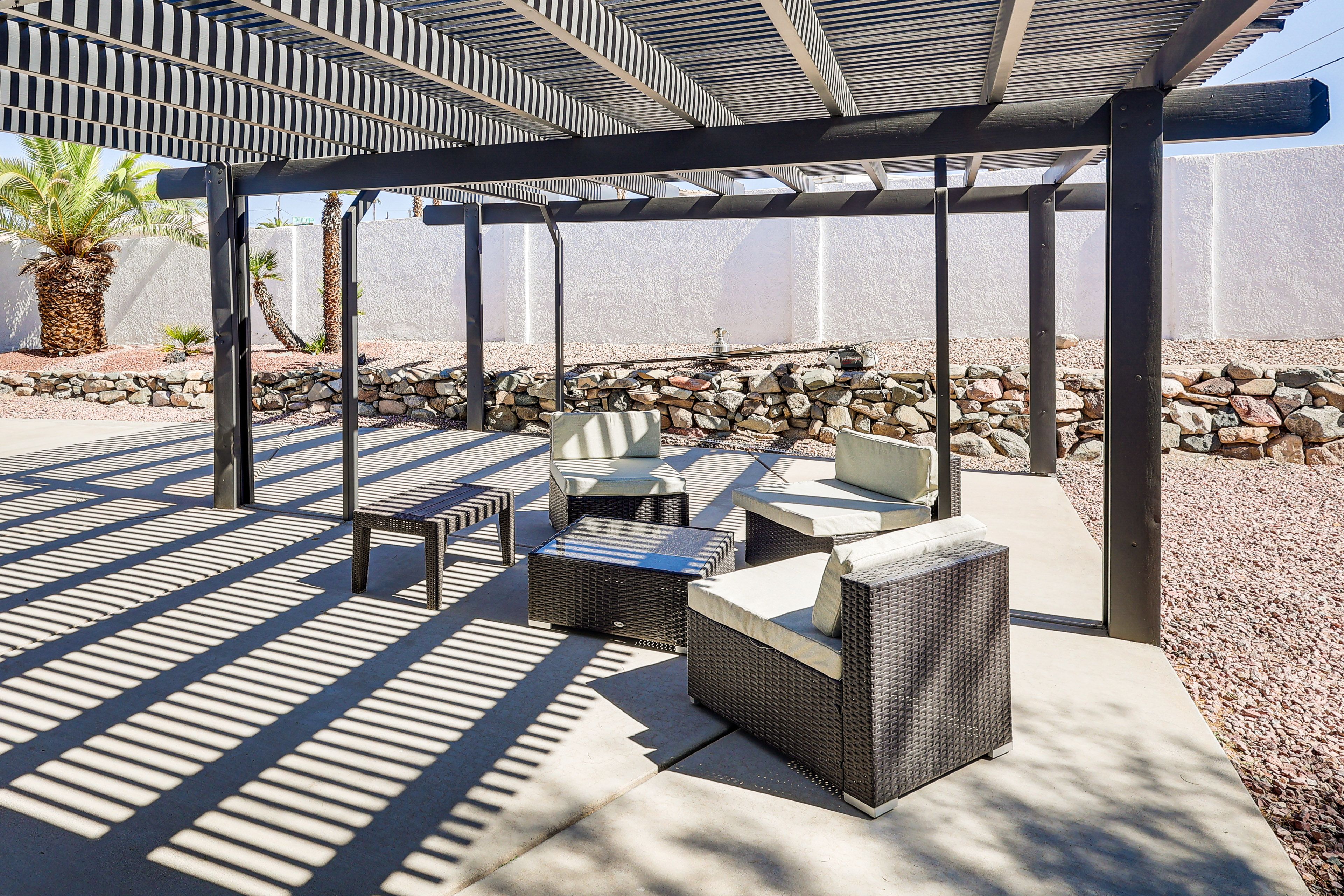House Exterior | Addt'l Patio w/ Pergola & Seating