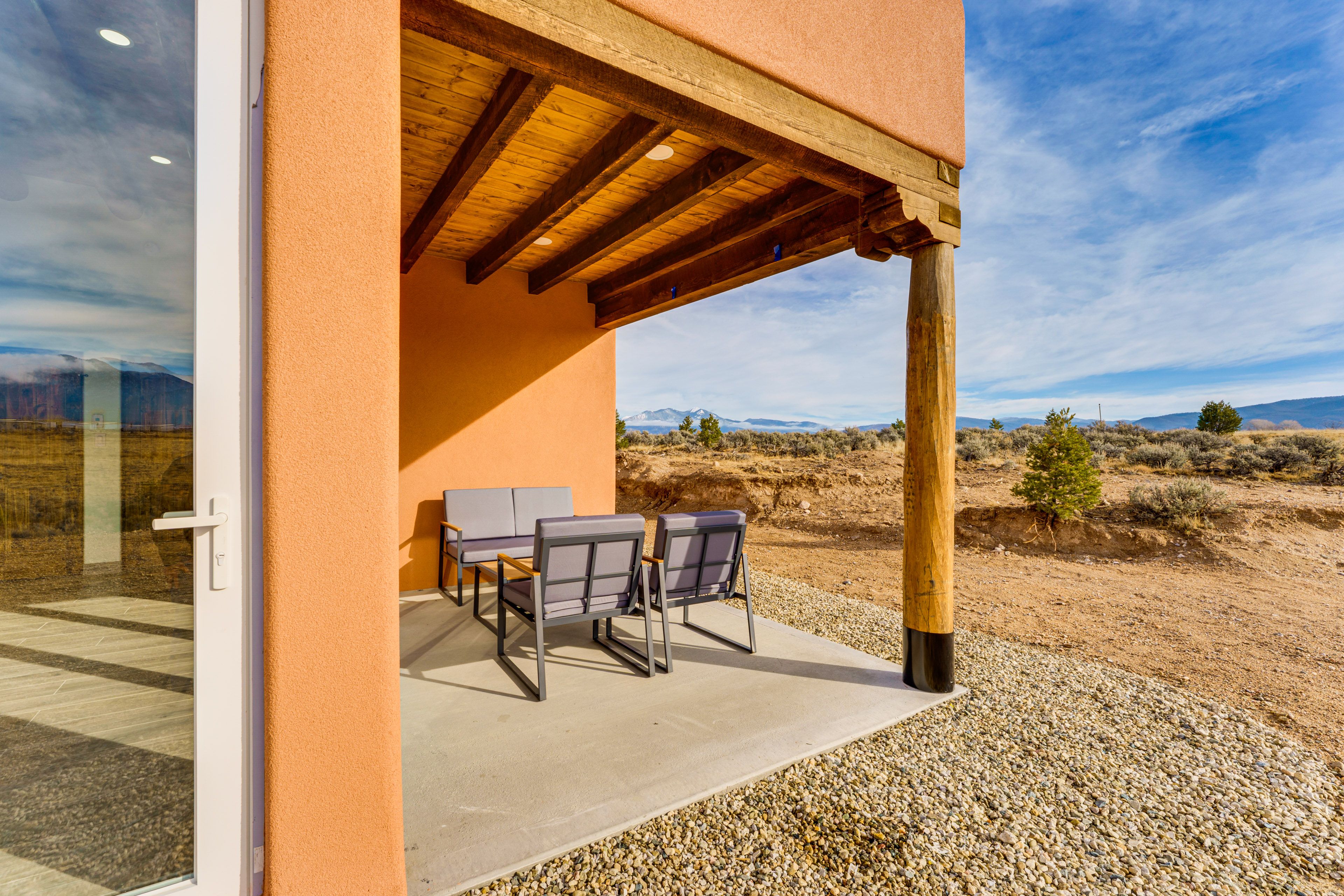 House Exterior | Covered Patio w/ Seating