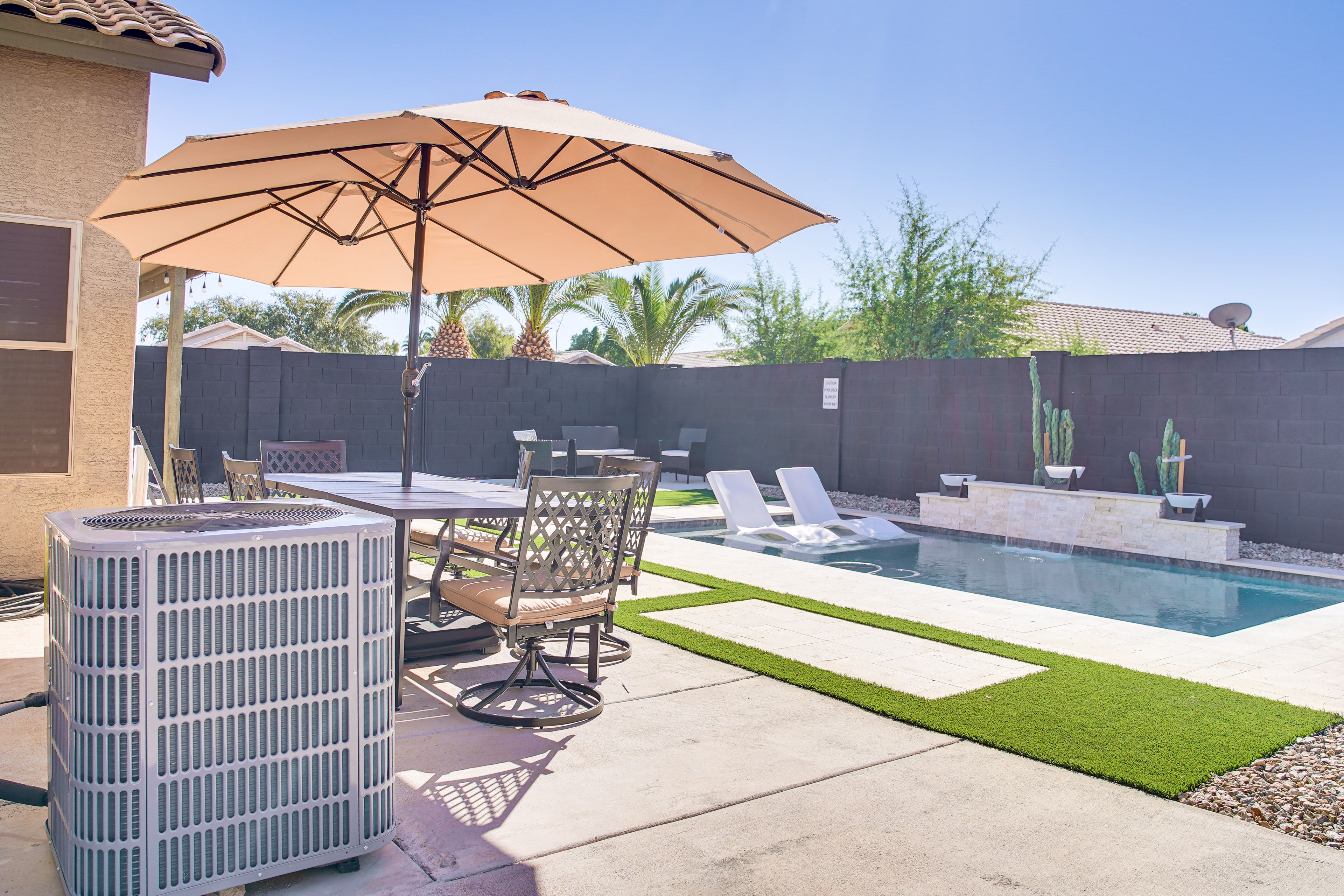 Private Backyard Area | Gas Grill