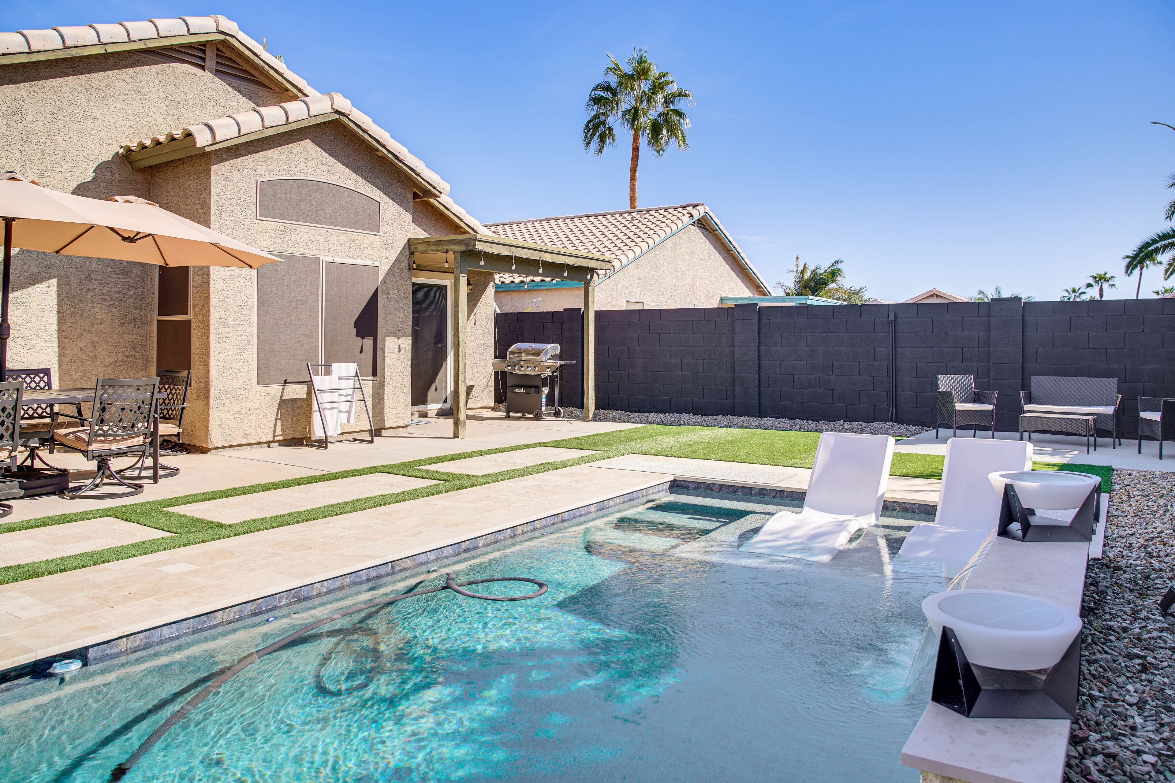 Surprise Vacation Rental | 3BR | 2BA | 1,558 Sq Ft | Small Step to Enter