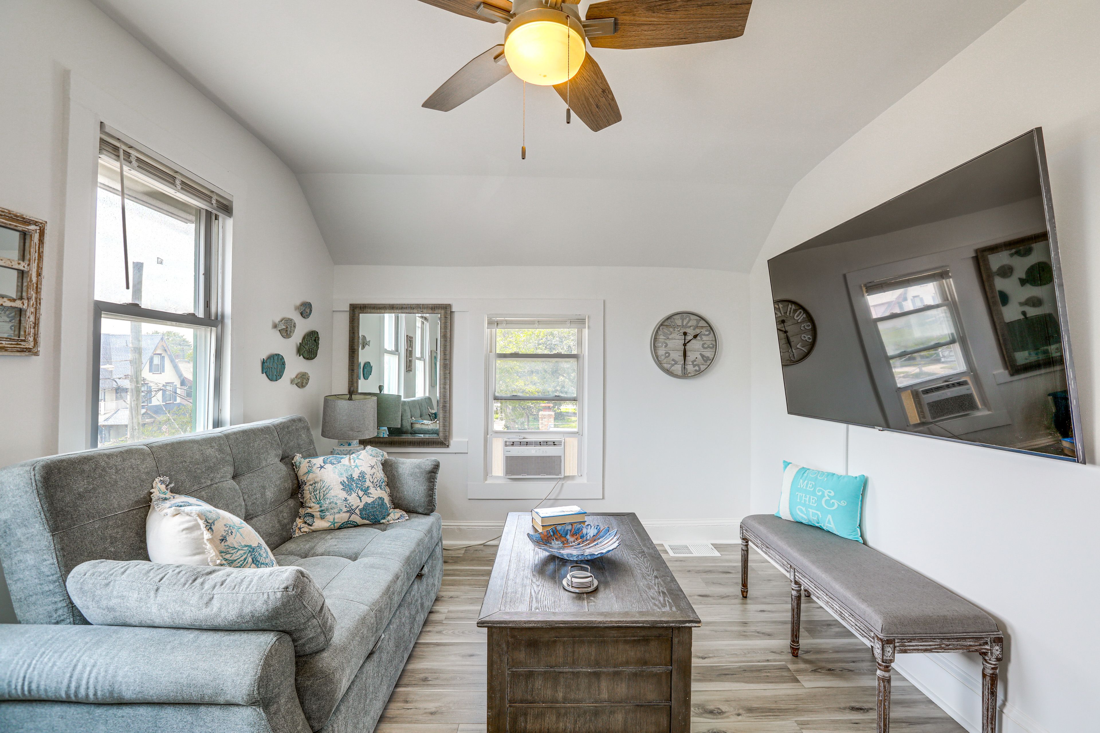 Property Interior | Single-Story Apartment | Free WiFi | Window A/C Units
