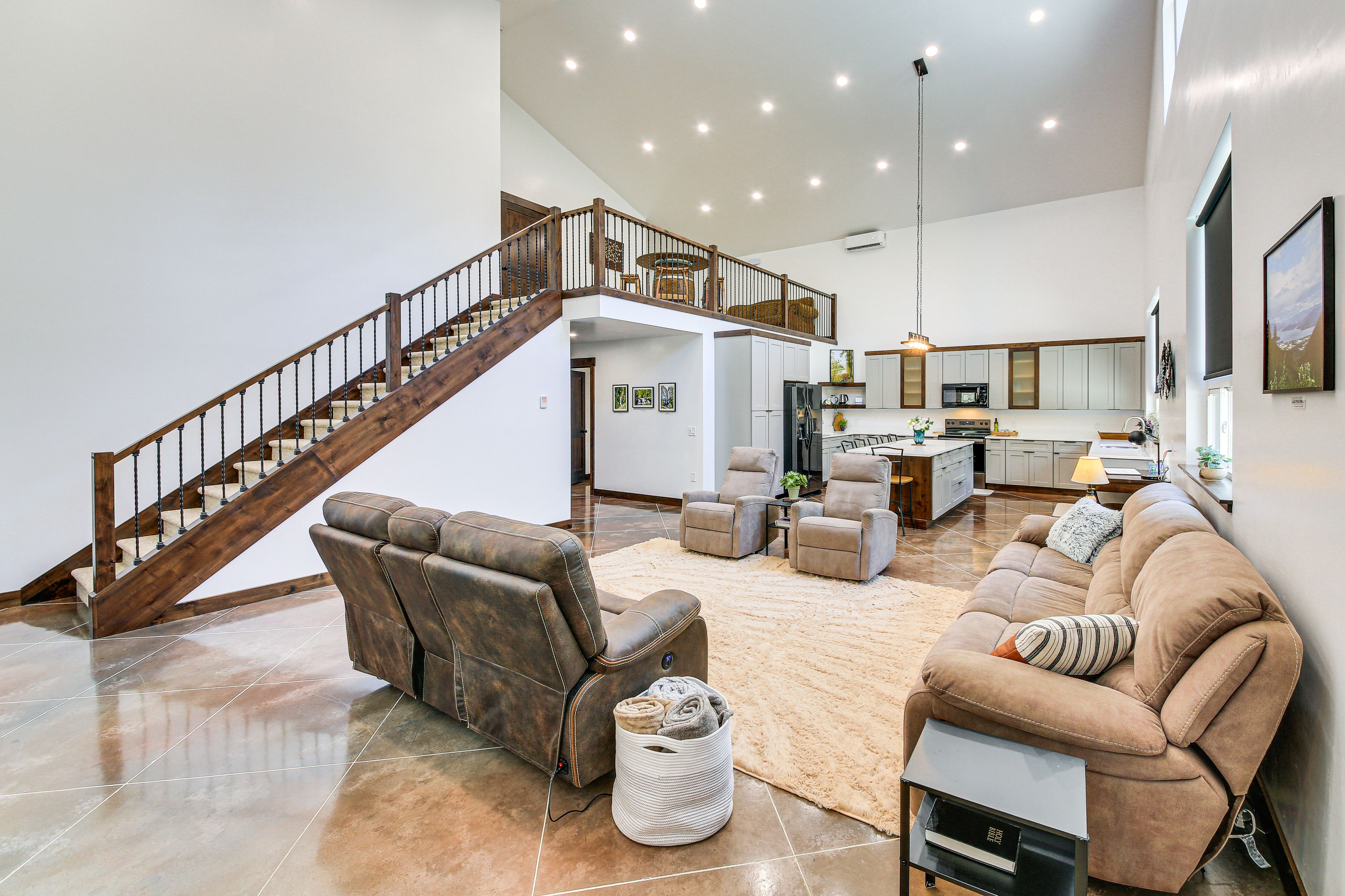 Living Space | 1st Floor | Mini Split A/C & Radiant Heating