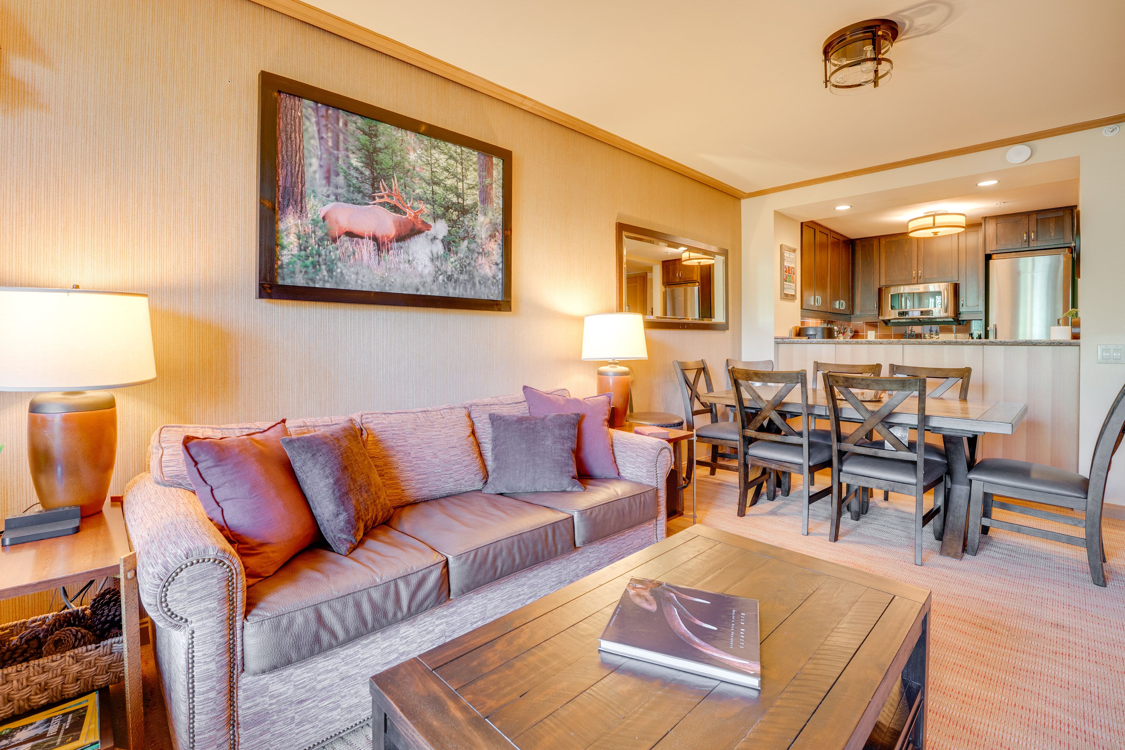 Living Room | Full Sleeper Sofa | Smart TV | Single-Story Unit