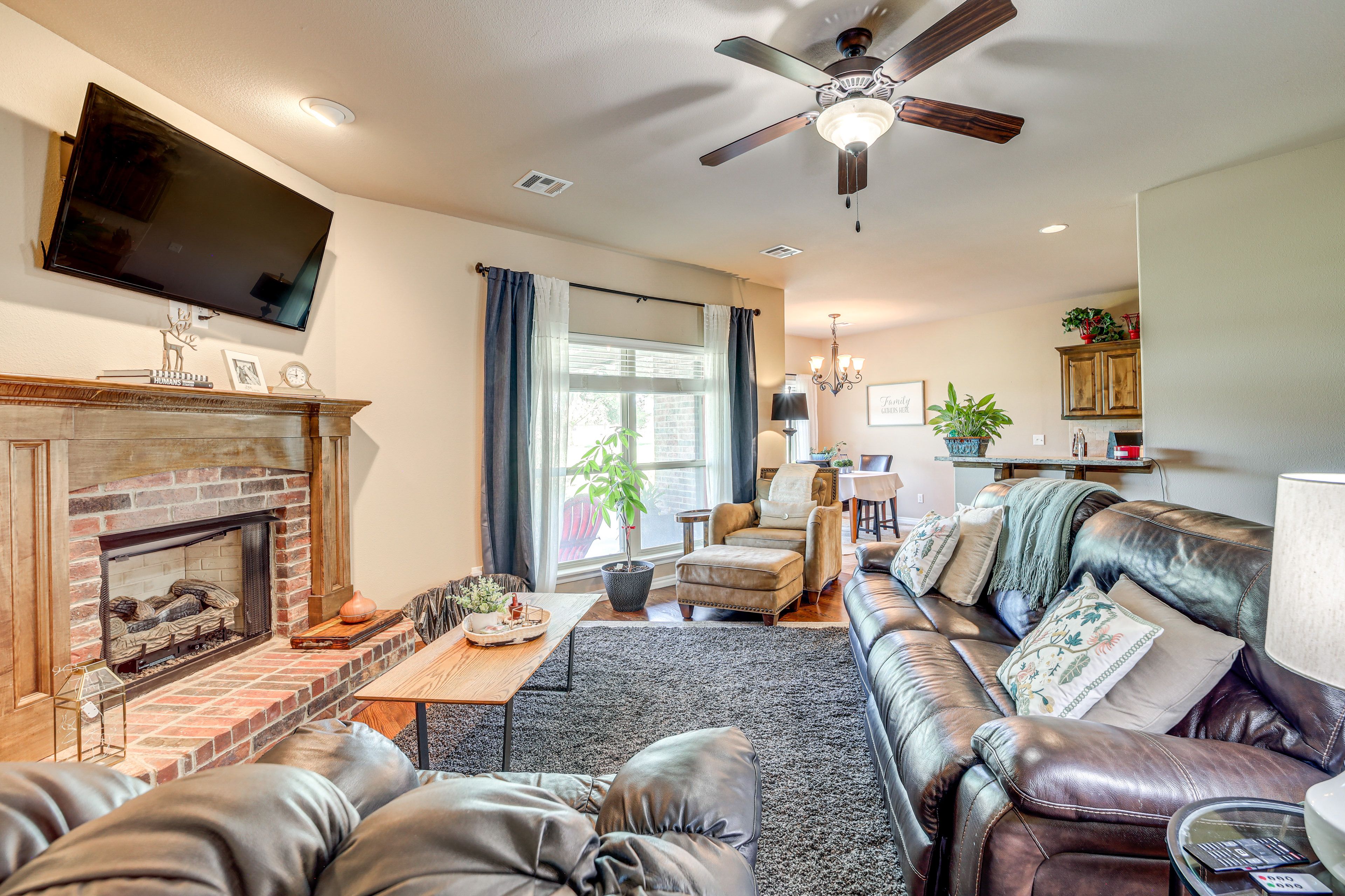 Living Room | Free WiFi | Central A/C & Heat | 1st Floor