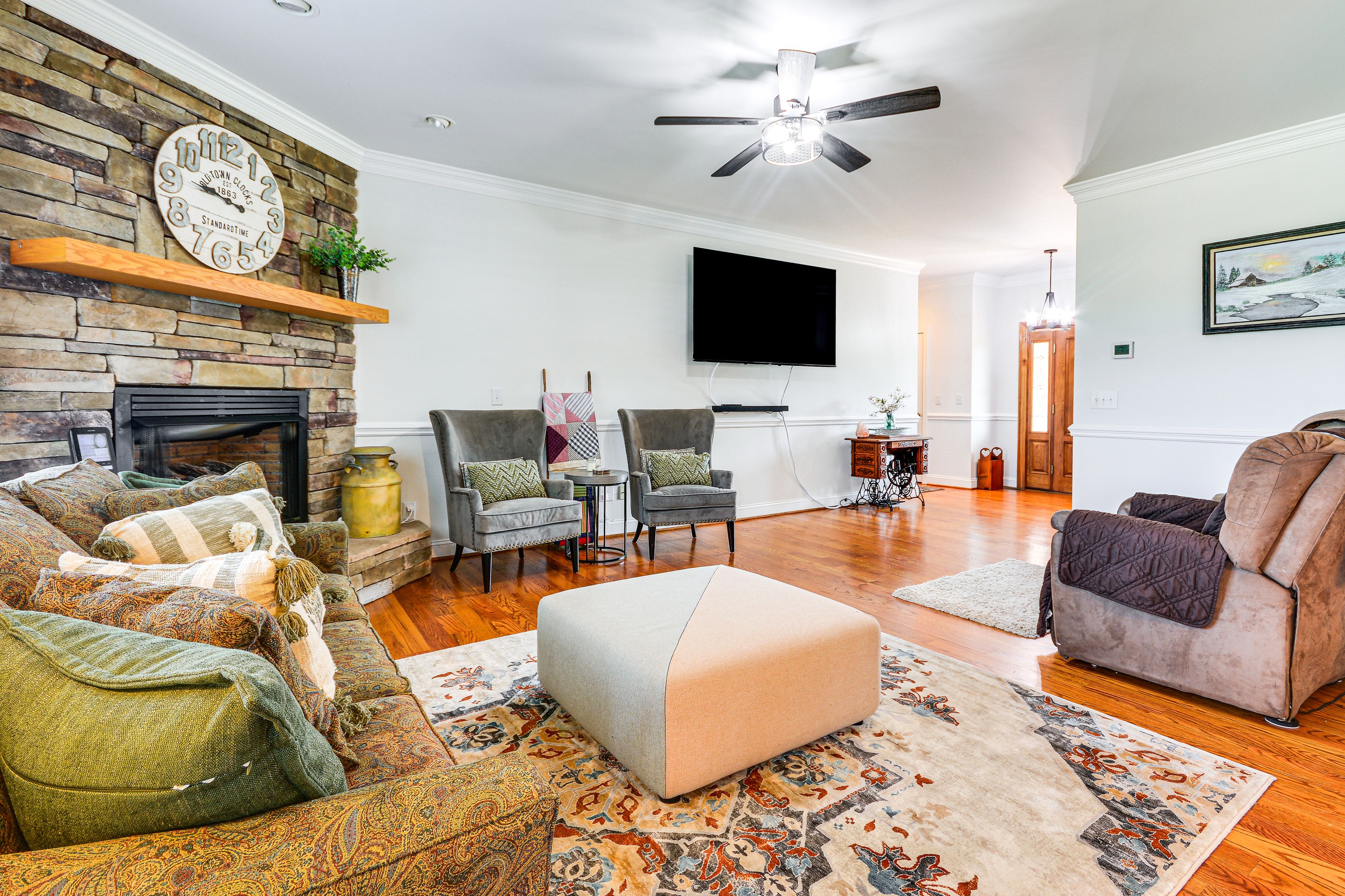 Living Room | Fireplace | Smart TV | 2-Level Home