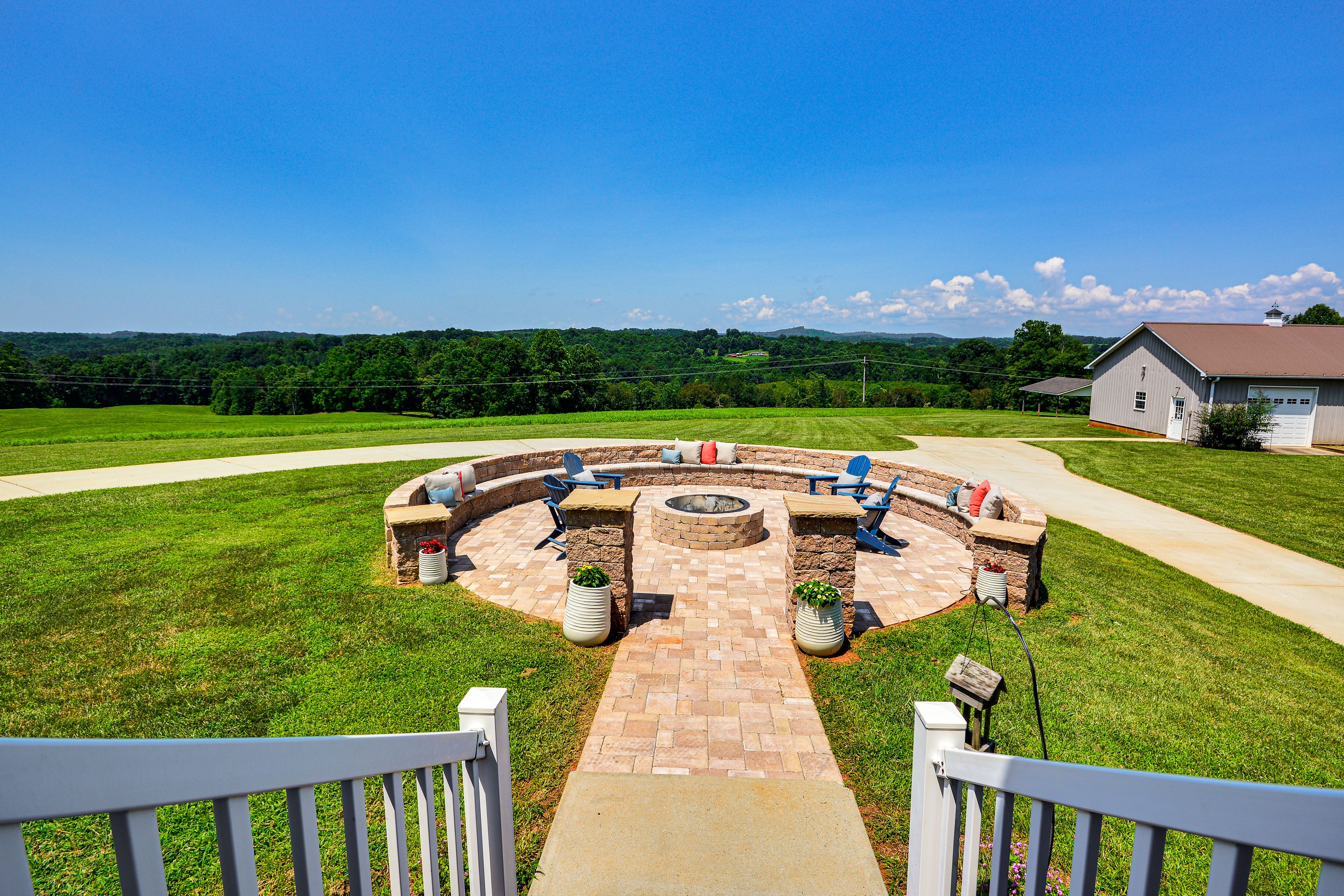 Fire Pit | Outdoor Seating | Country Views