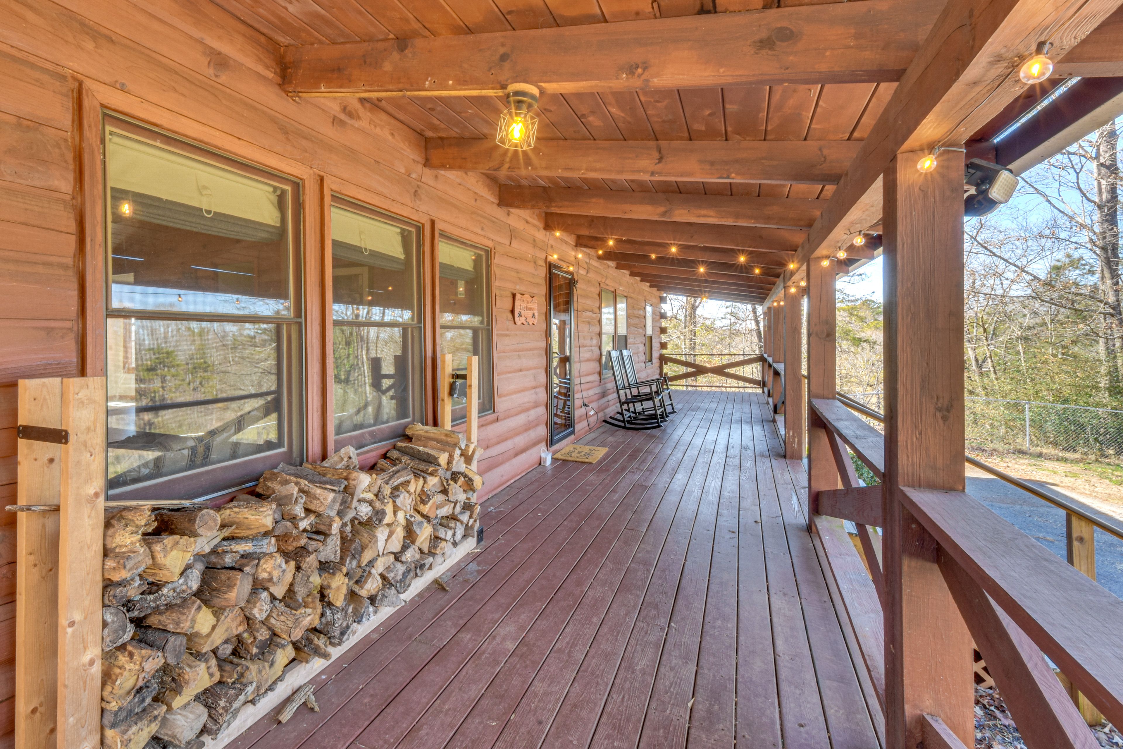 Covered Front Porch | Cabin Entrance