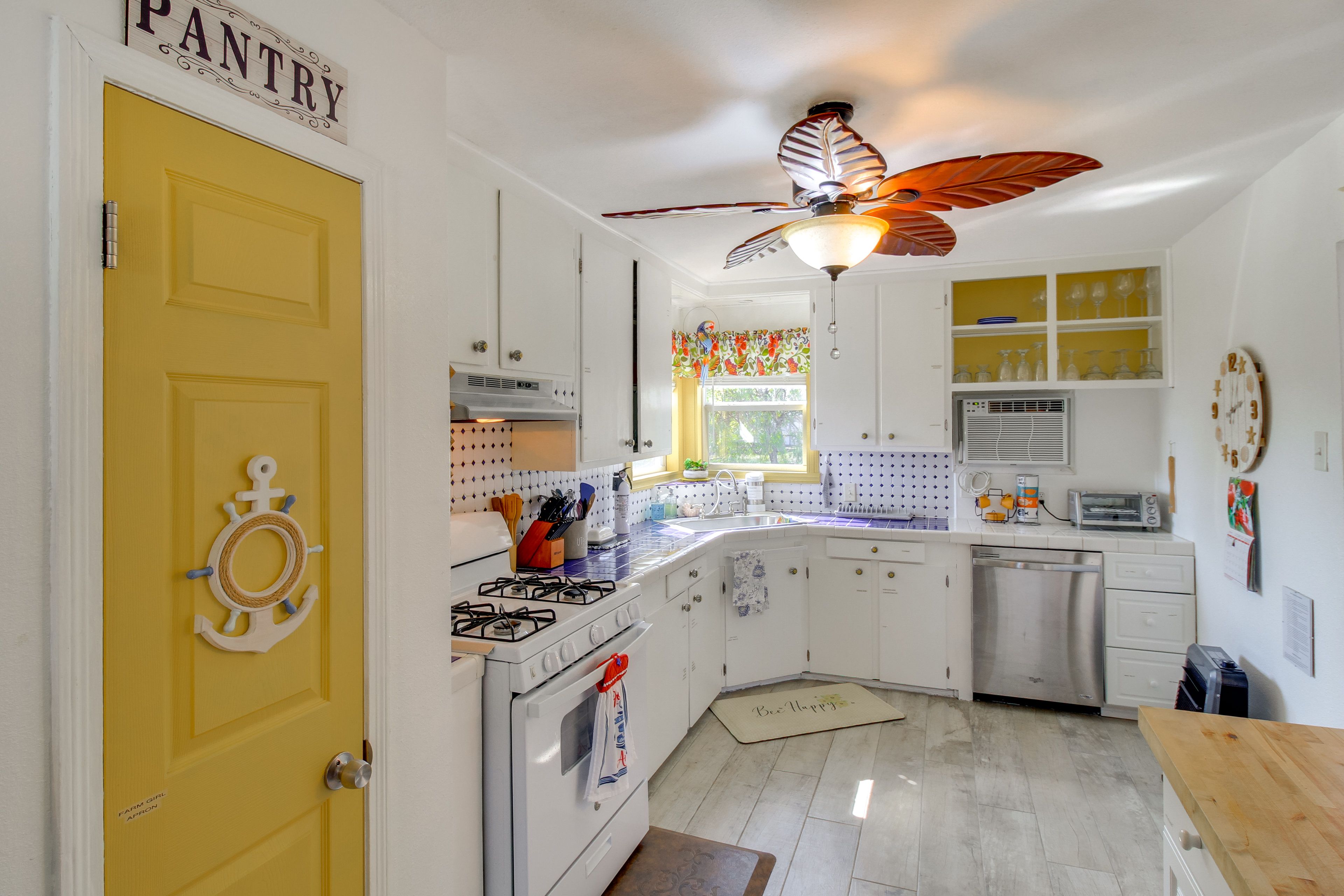 Property Interior | Single-Story Home | Free WiFi | Window A/C Units