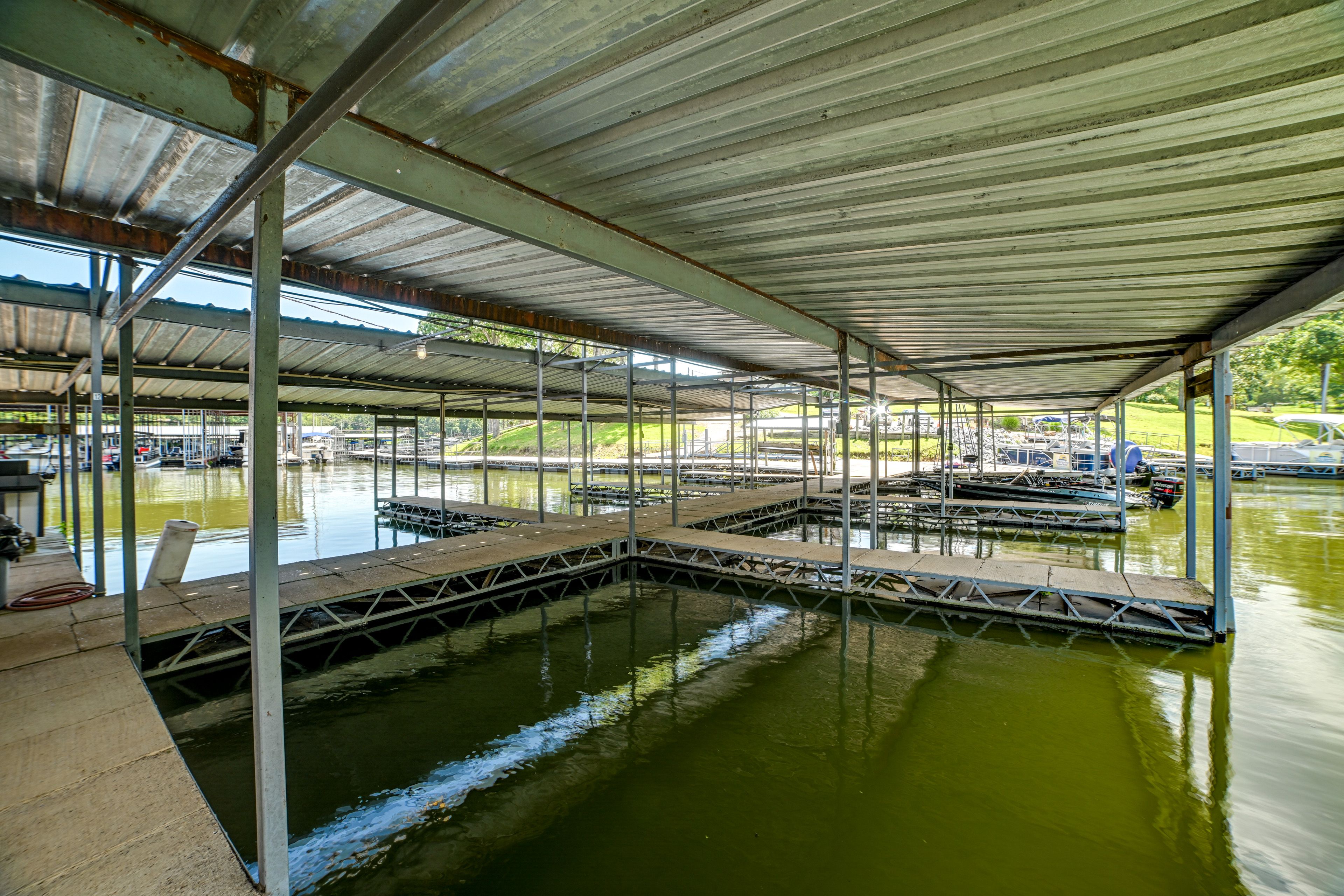 Cottage Exterior | Private Boat Dock & Slip | Lake Access