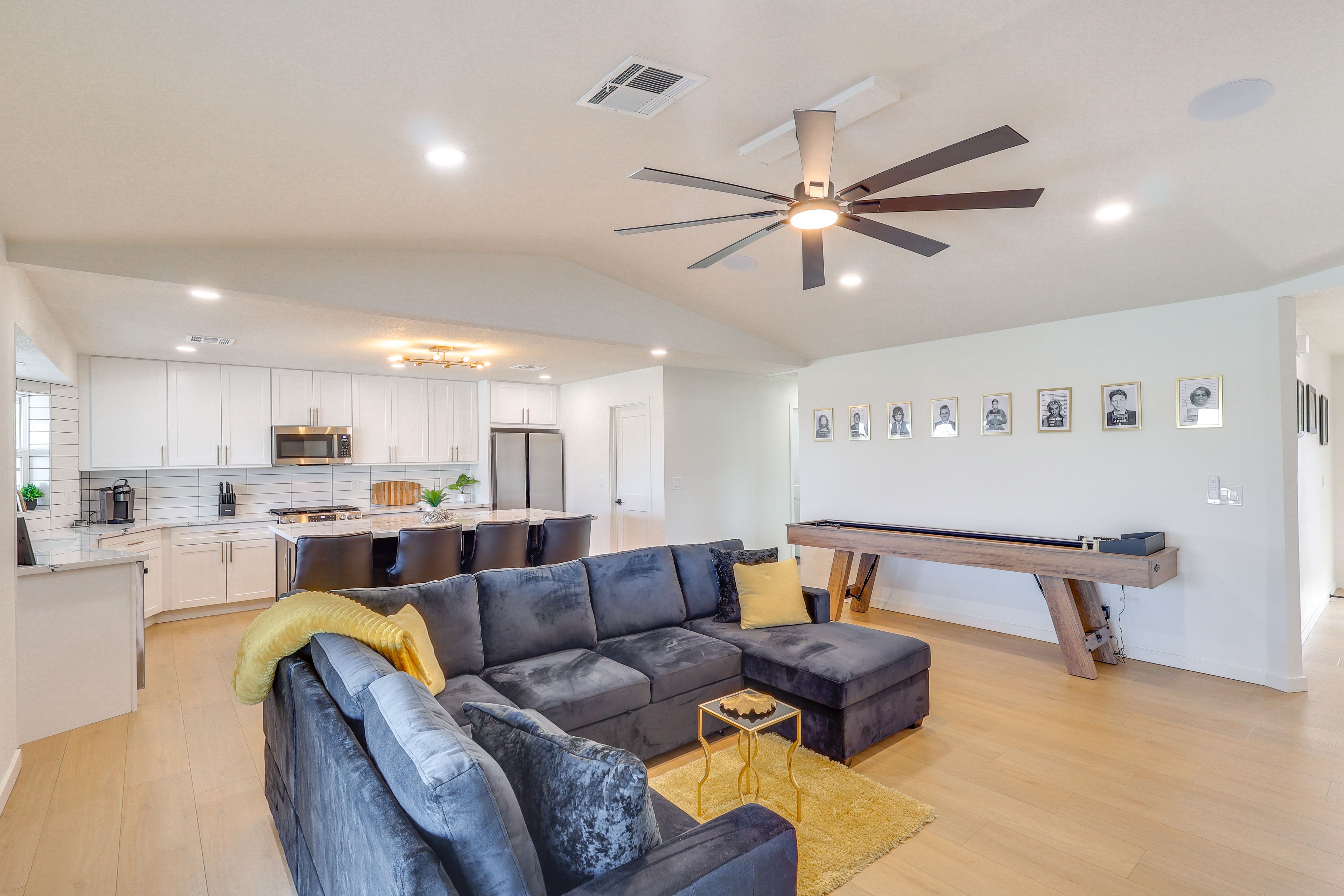 Living Room | Full Sleeper Sofa | Free WiFi | Central Heat & A/C | 1,649 Sq Ft