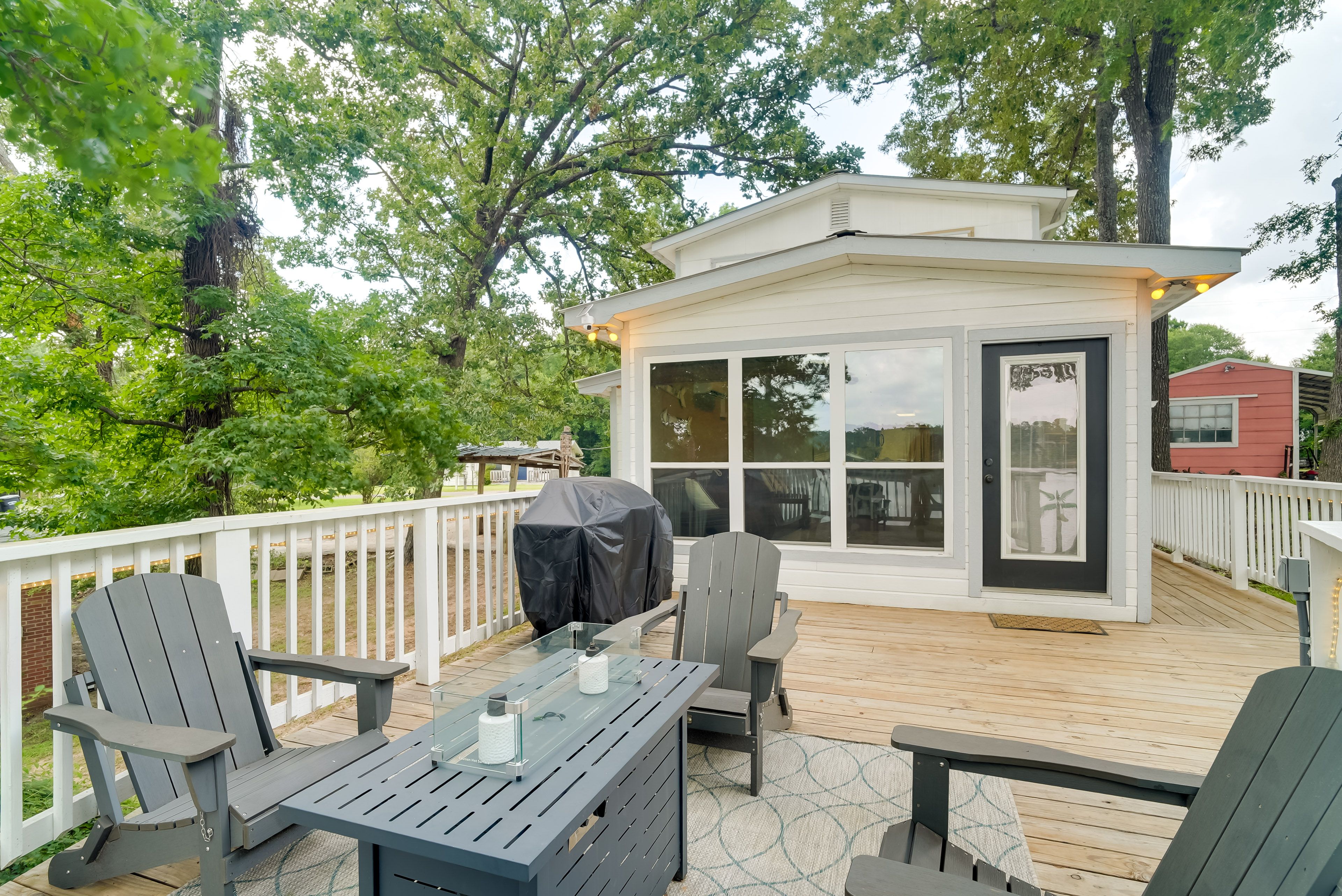 Deck | Gas Grill & Fire Table | Lake Views | 2-Story Home