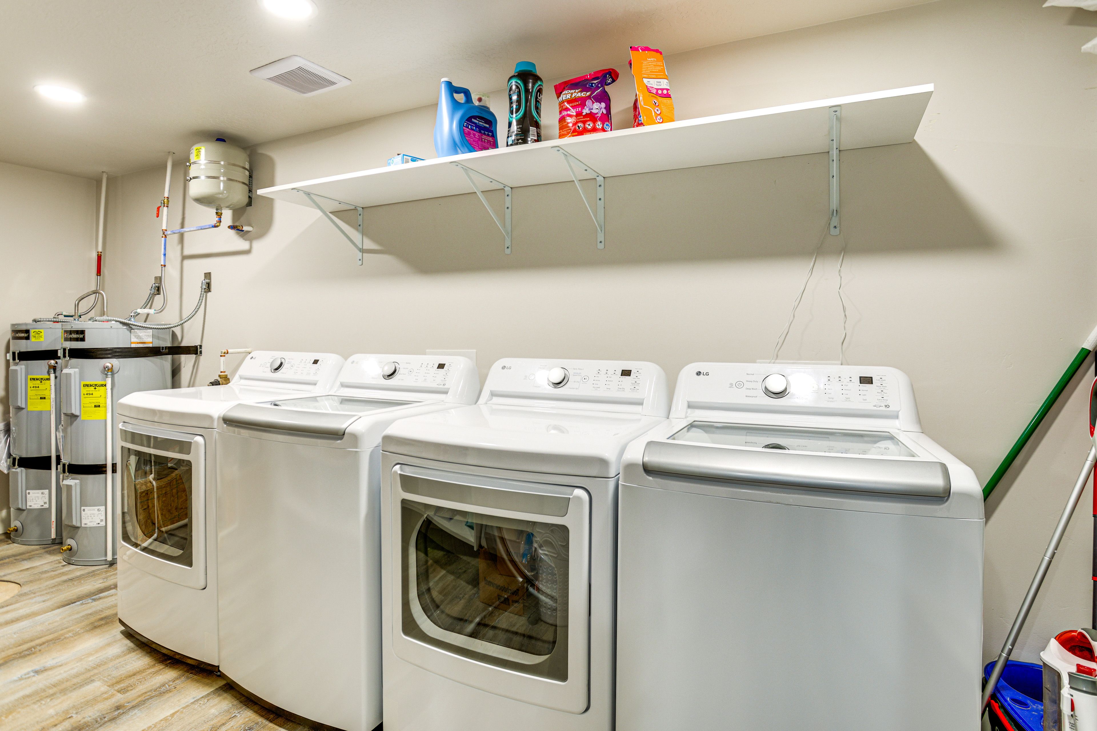 Laundry Room | 1st Floor | 2 Washers & 2 Dryers