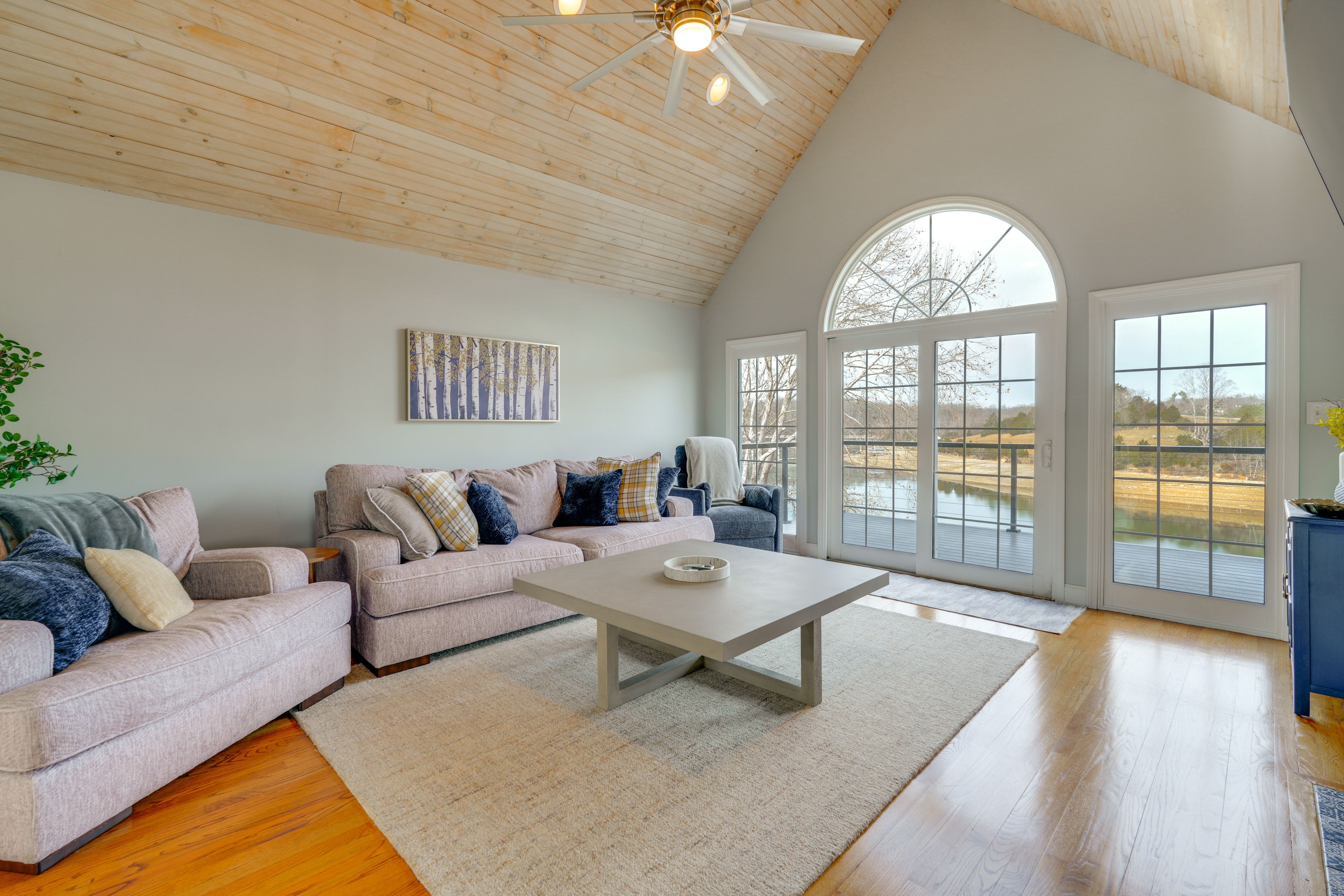 Living Room | 2-Story Home | Free WiFi | Fireplace | 1st Floor