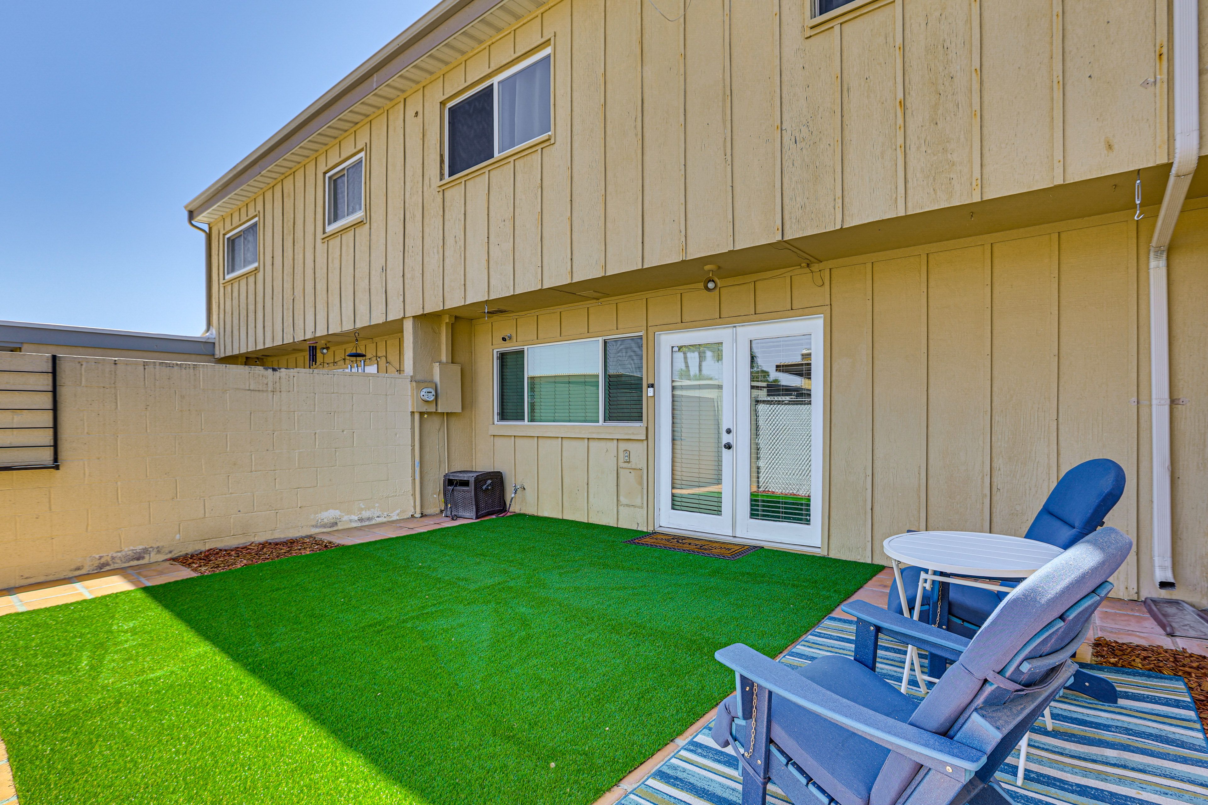 Private Patio | Seating | Turf