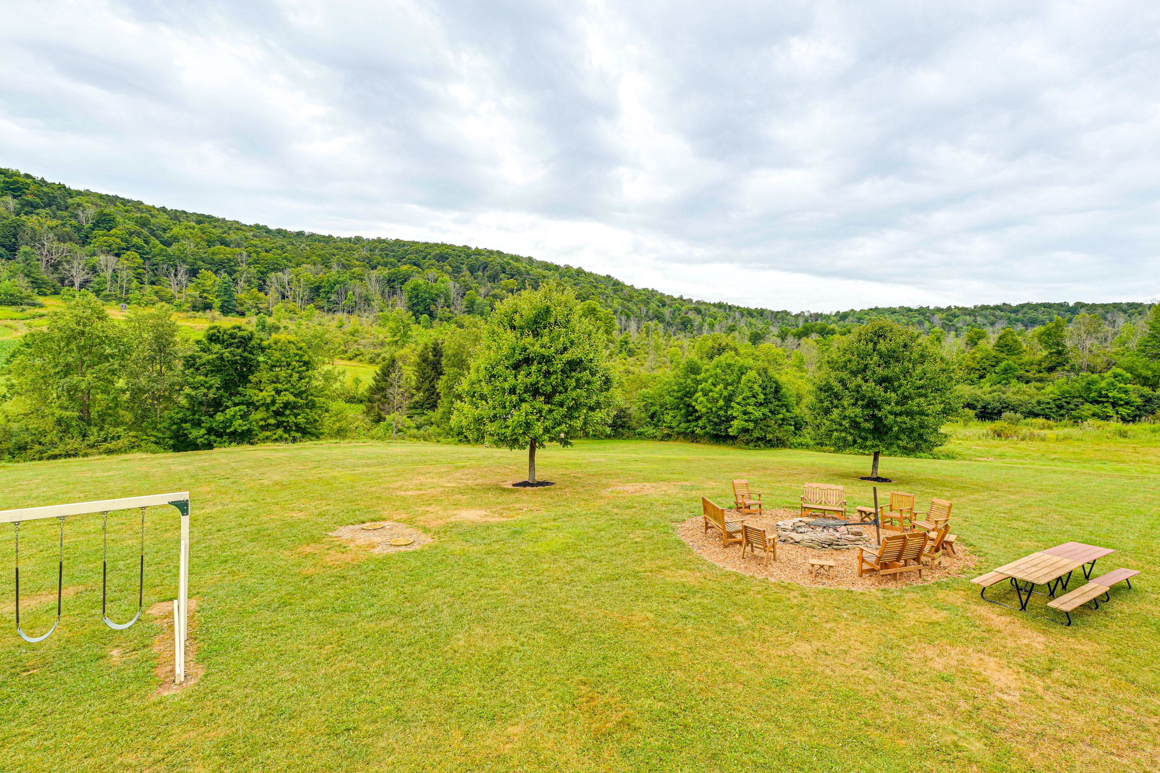 Backyard | Fire Pit | Swing Set