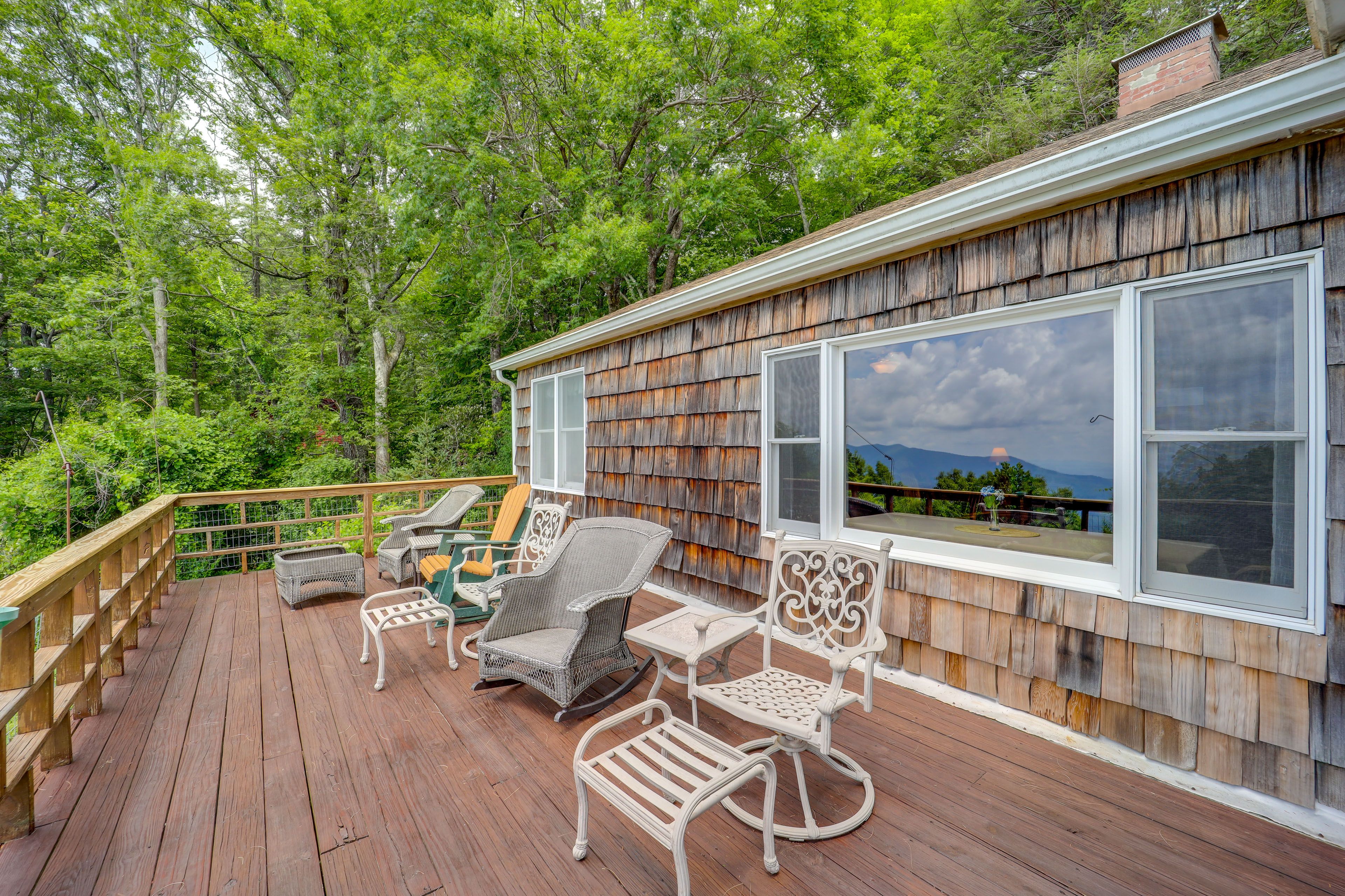 Furnished Deck | Chiminea