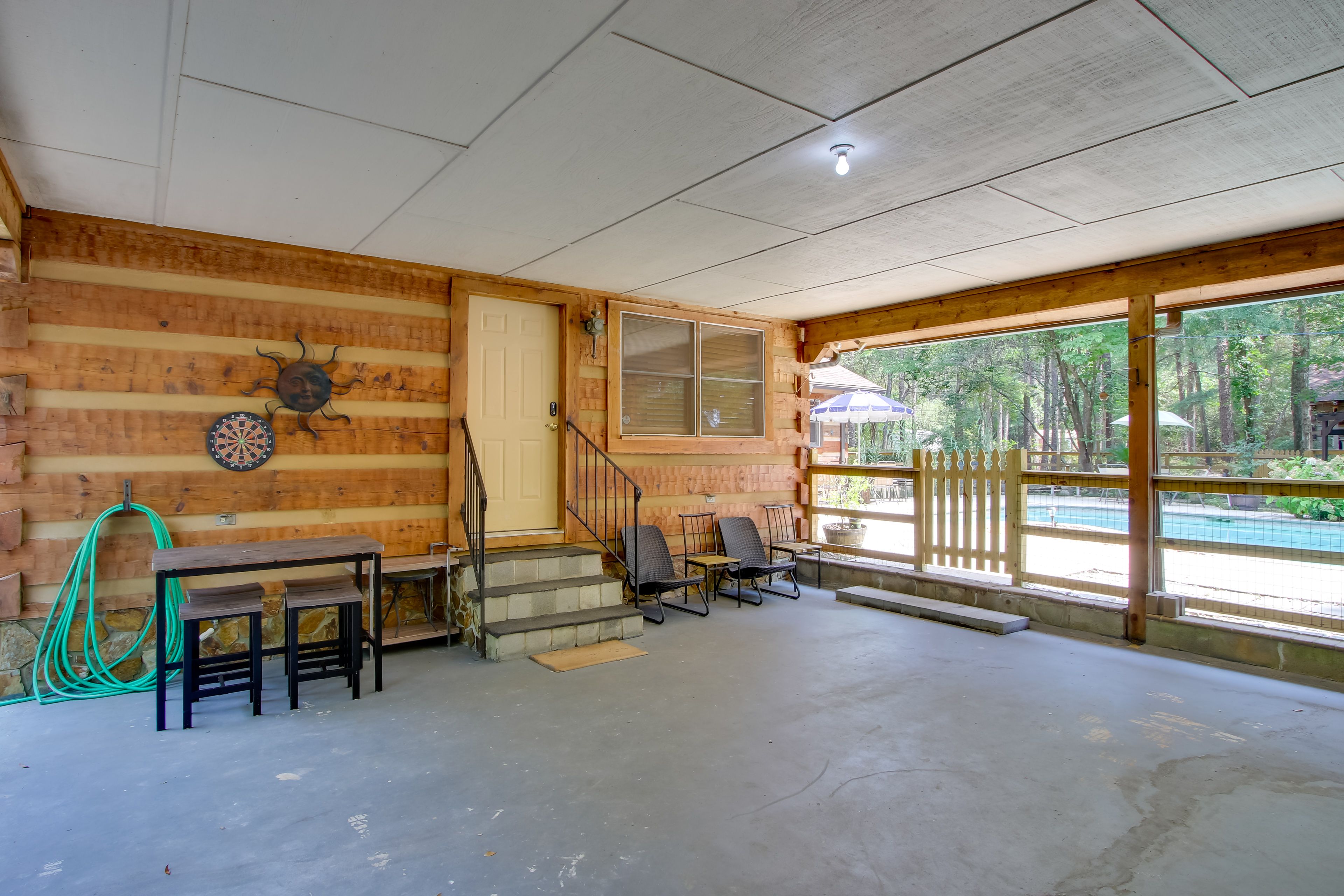 Carport | Additional Outdoor Dining Area | Dartboards