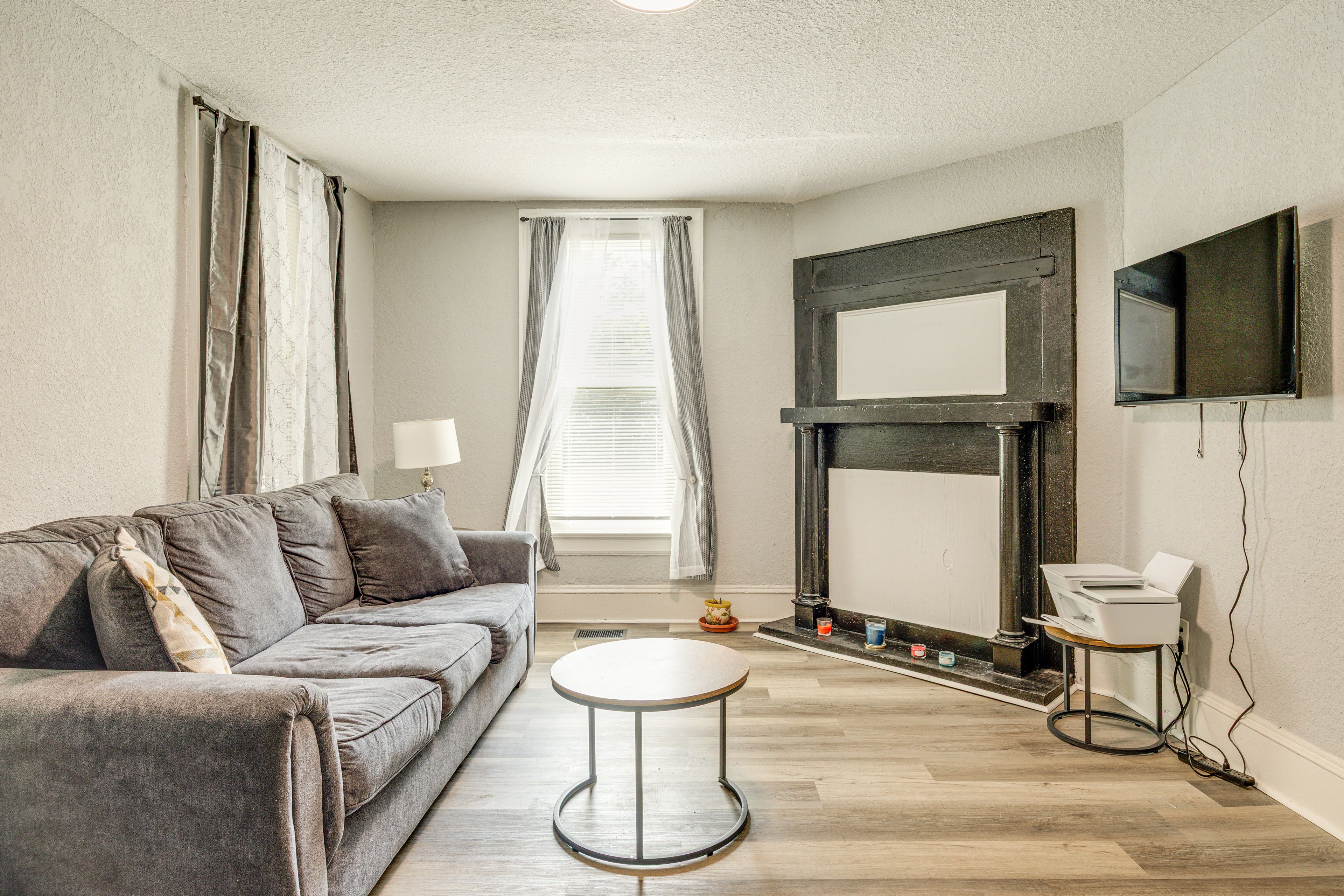 Living Room | Single-Story Home | Central A/C & Heating | Full Sleeper Sofa