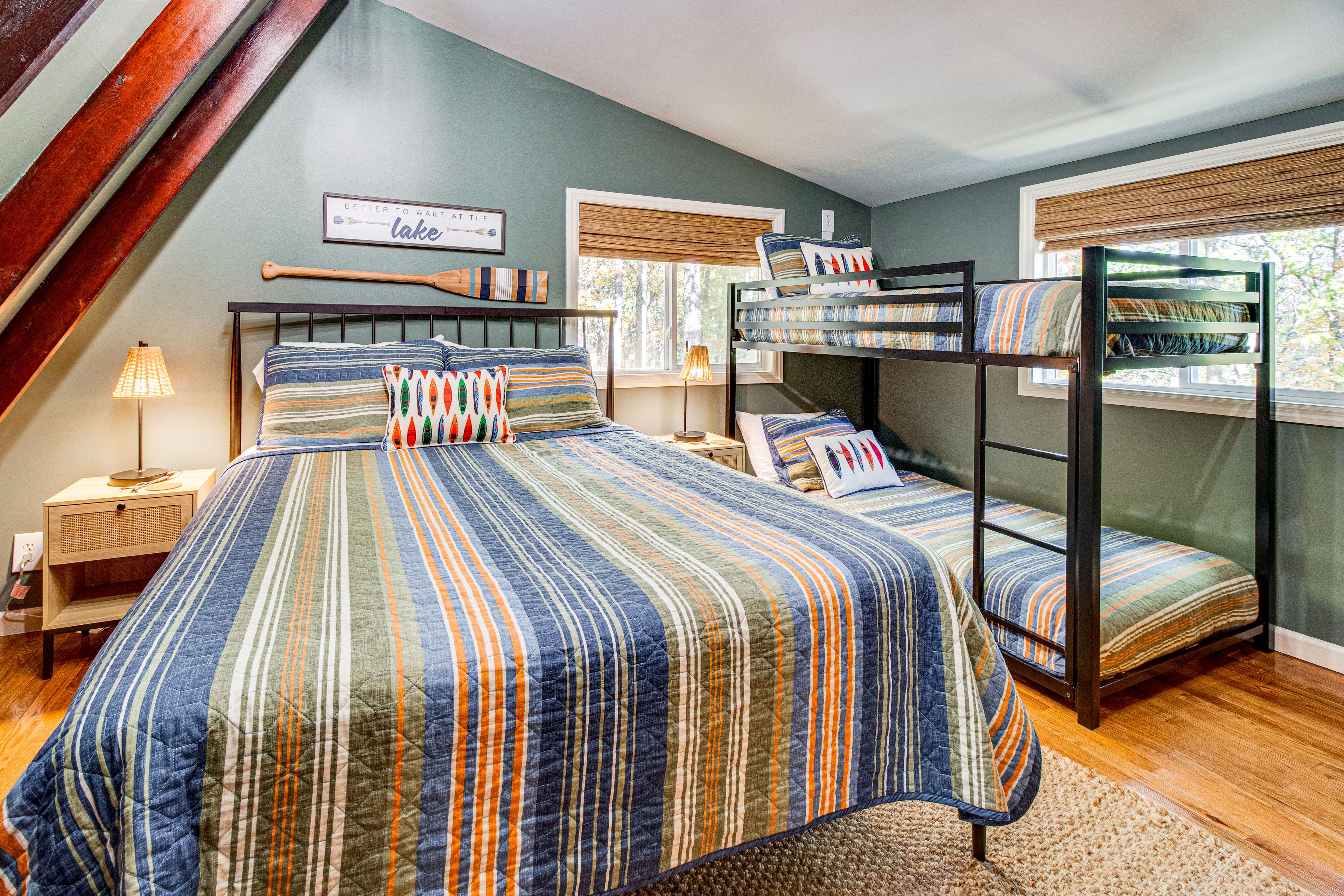 Bedroom 2 | 2nd Floor | Queen Bed | Twin Bunk Bed