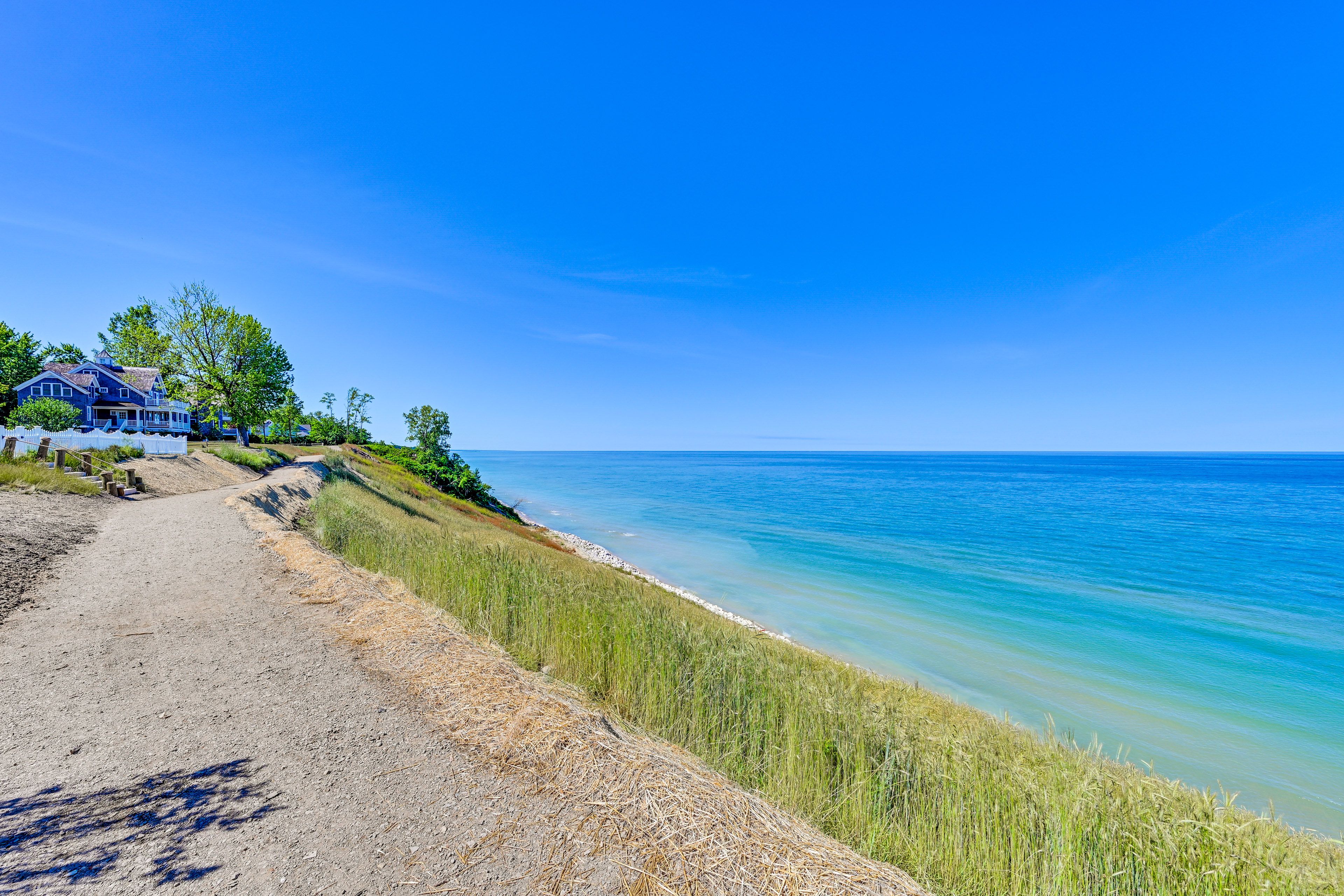 Walk to Community Beach & Lake Michigan | Access via Stairway